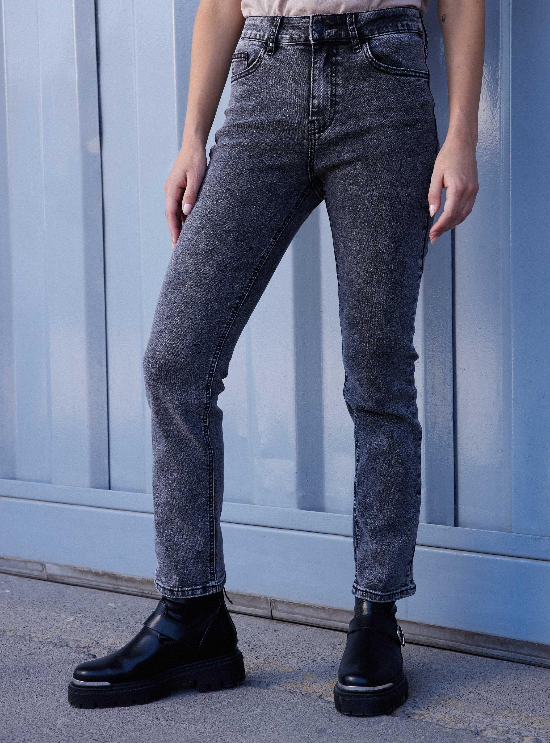 Jeans Skinny Alto Lavado Snow Wash-2