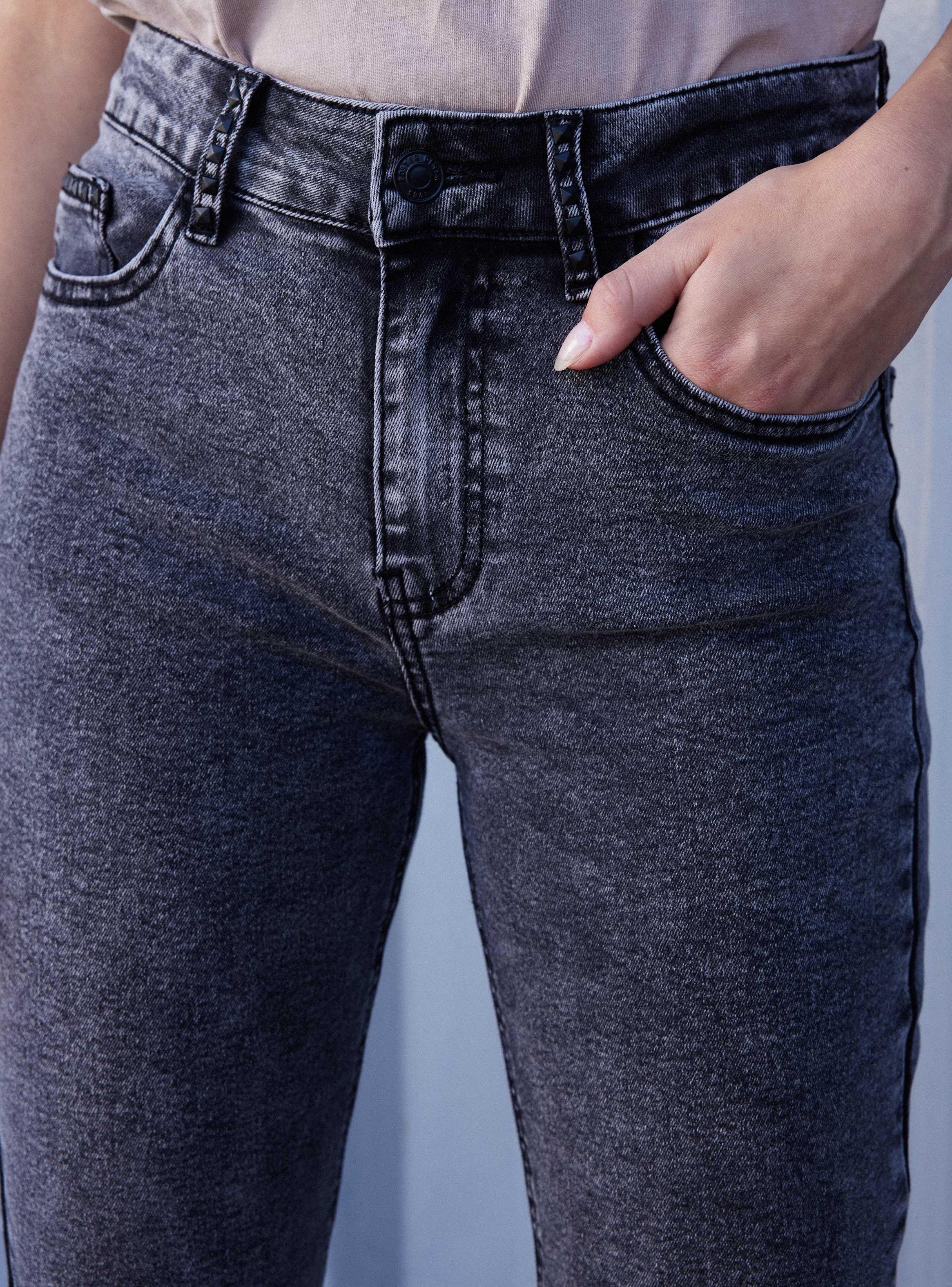 Jeans Skinny Alto Lavado Snow Wash-4