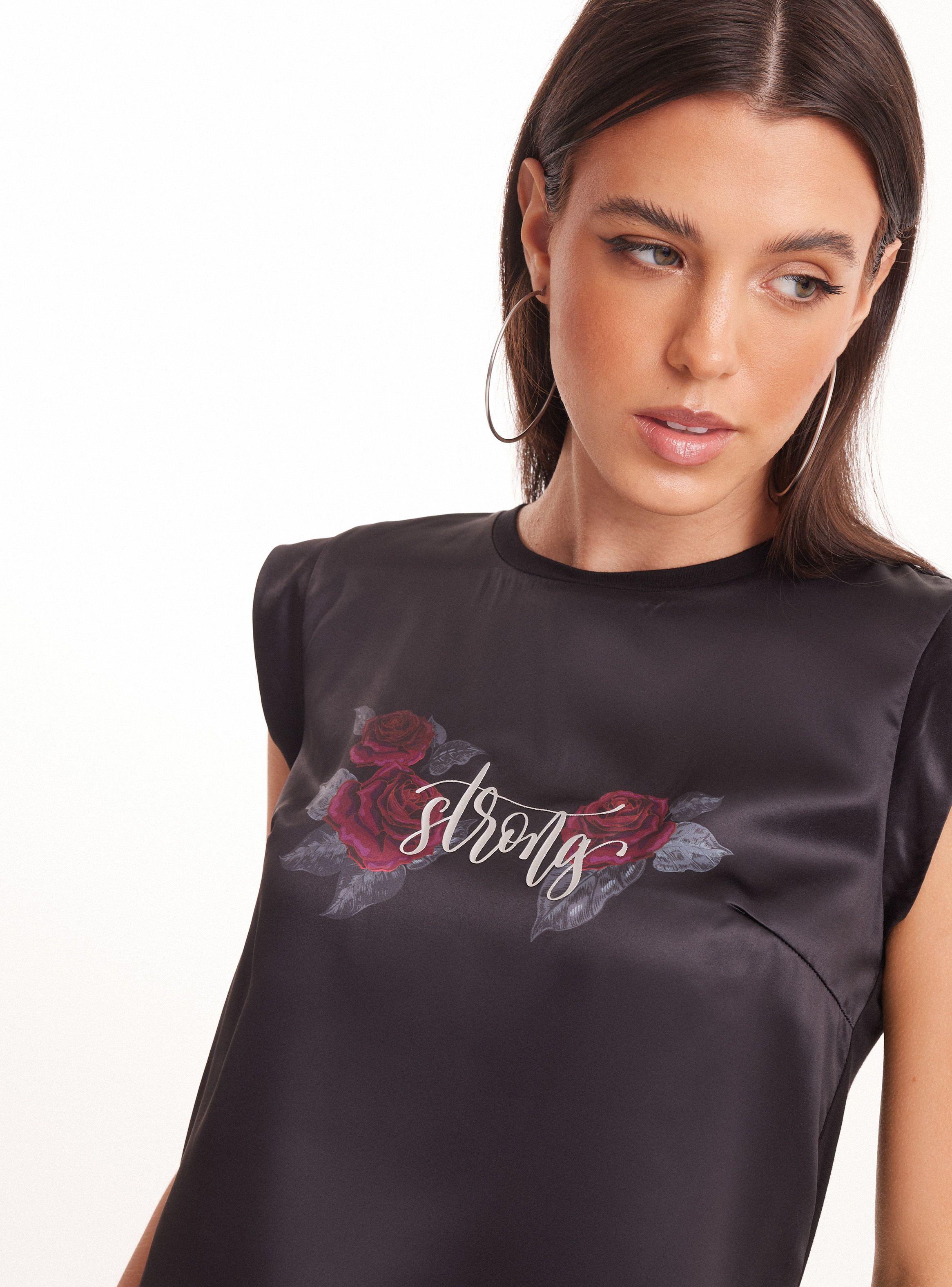 Polera Básica Holgada Satinada-2