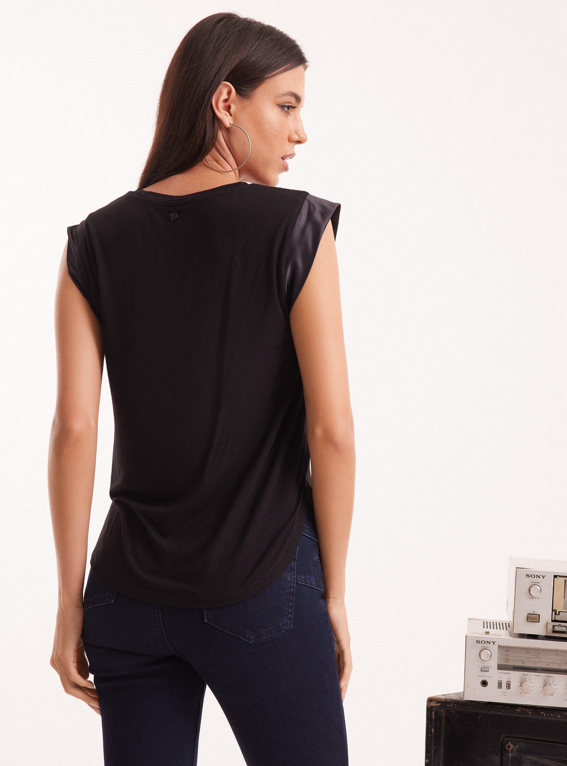 Polera Básica Holgada Satinada-1
