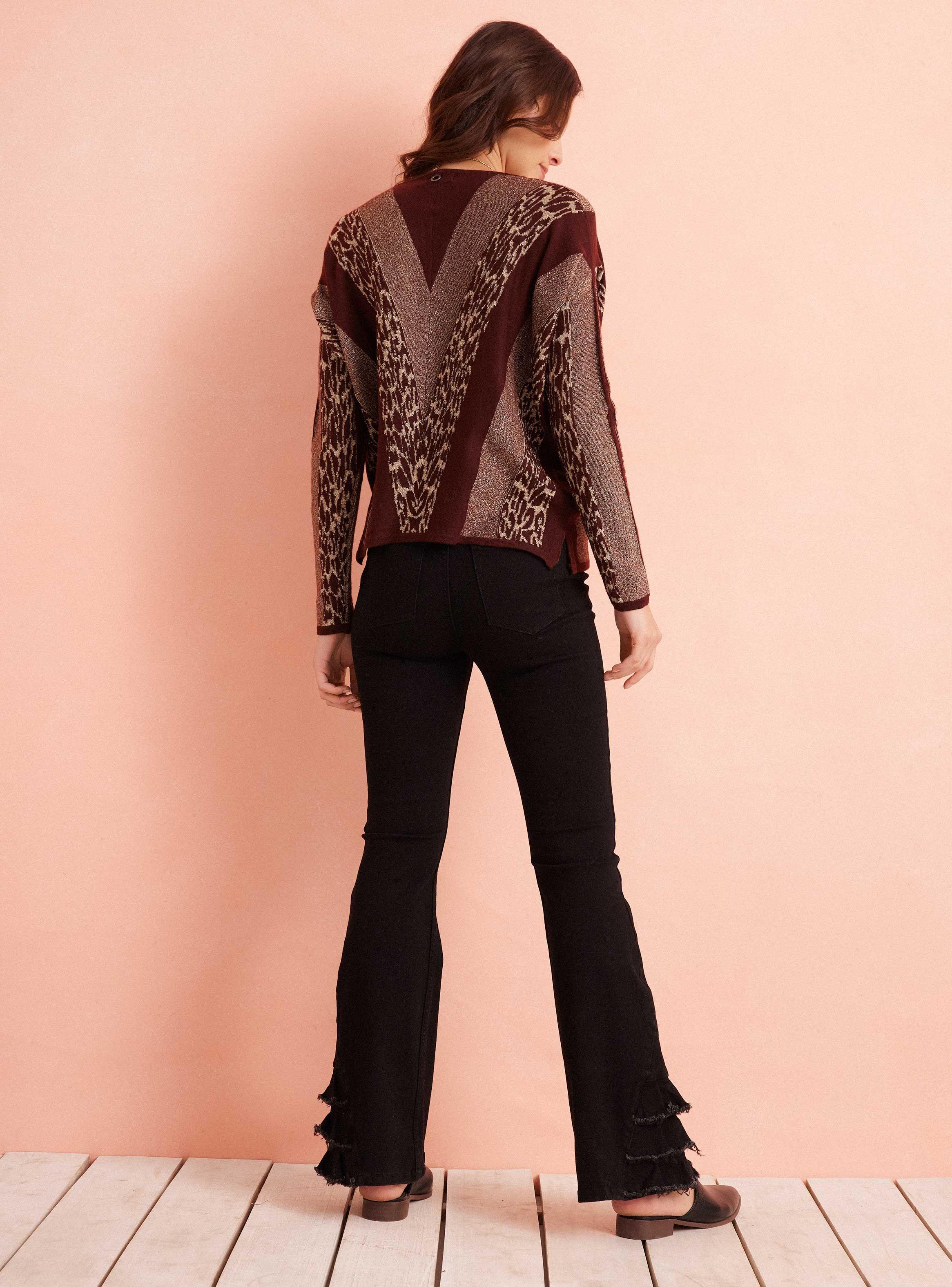 Chaleco Diseño Jacquard Con Lurex-5