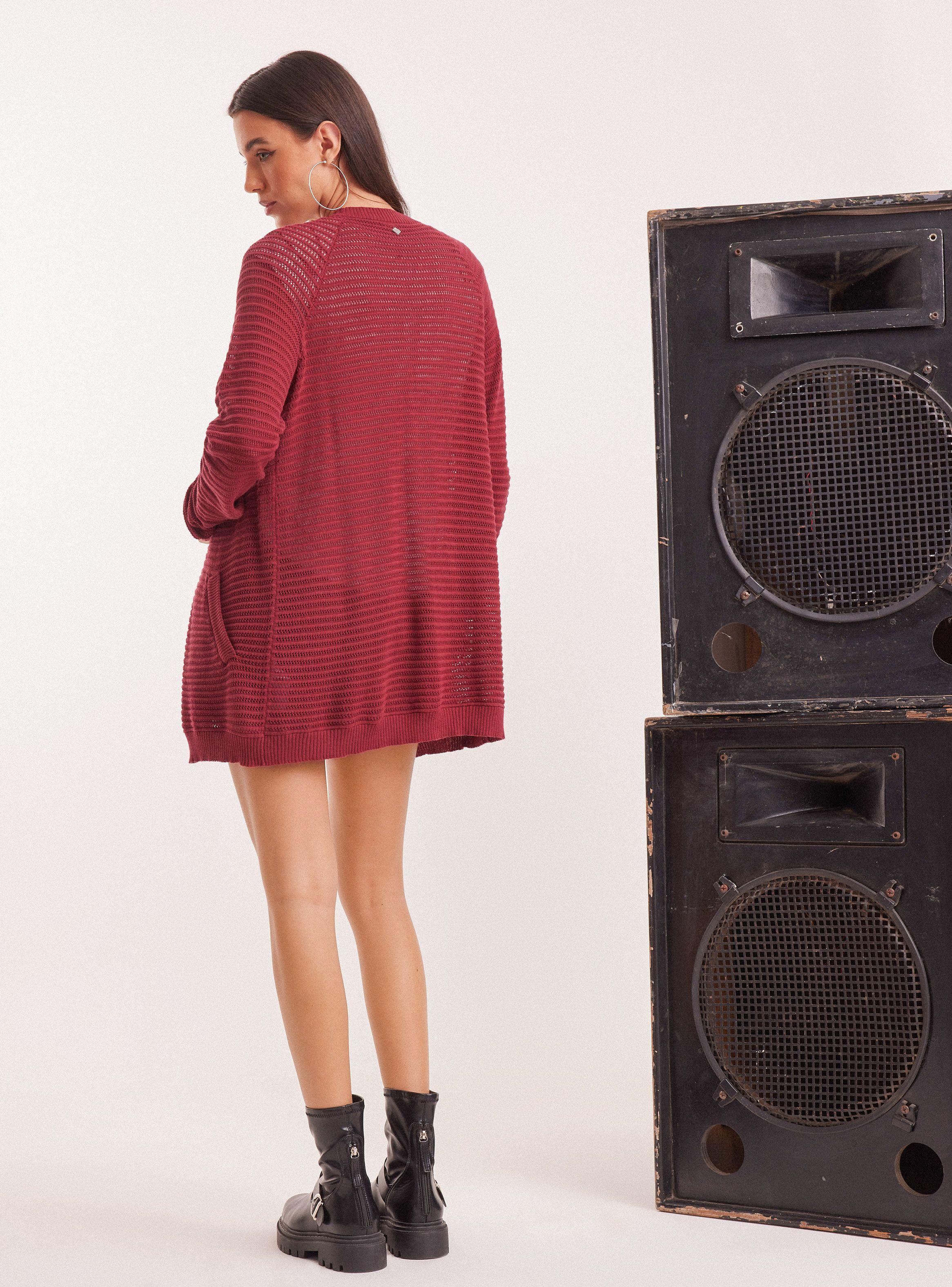 Chaleco Cardigan Calado-5