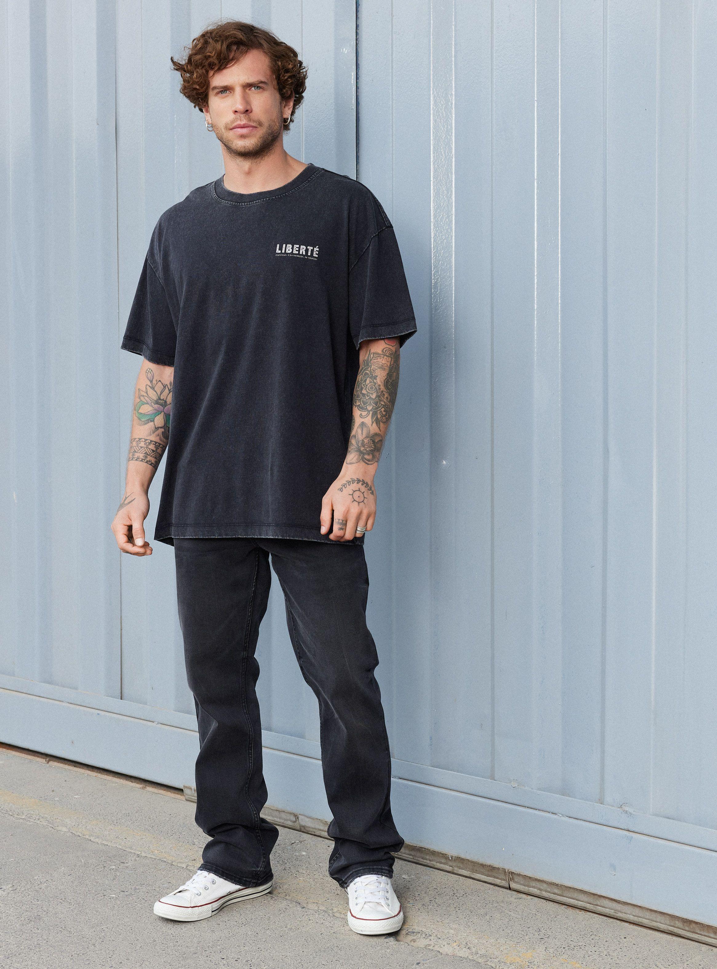 Polera Estampado Texto Espalda Liberté-4