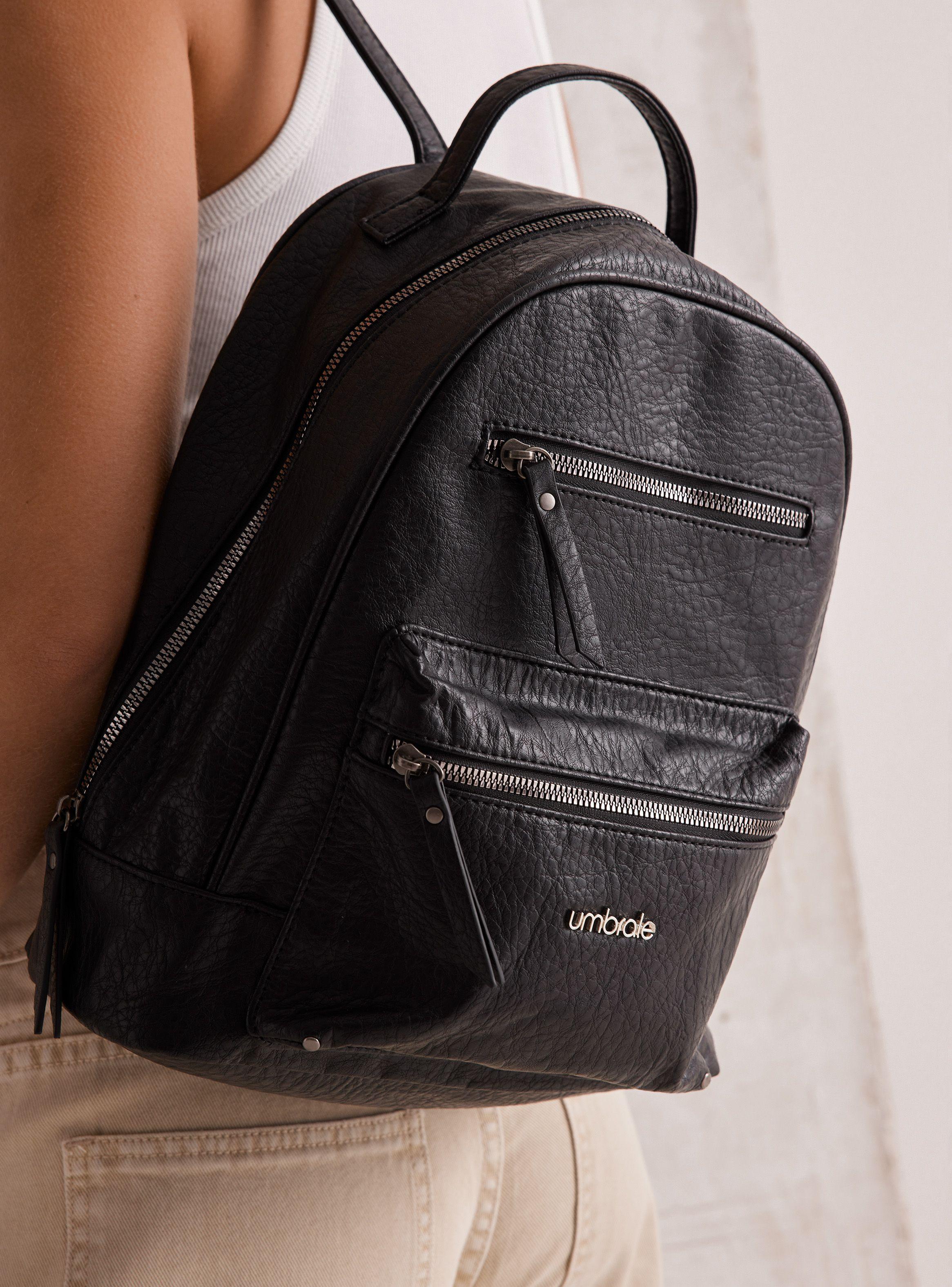Mochila Básica Efecto Cuero-1