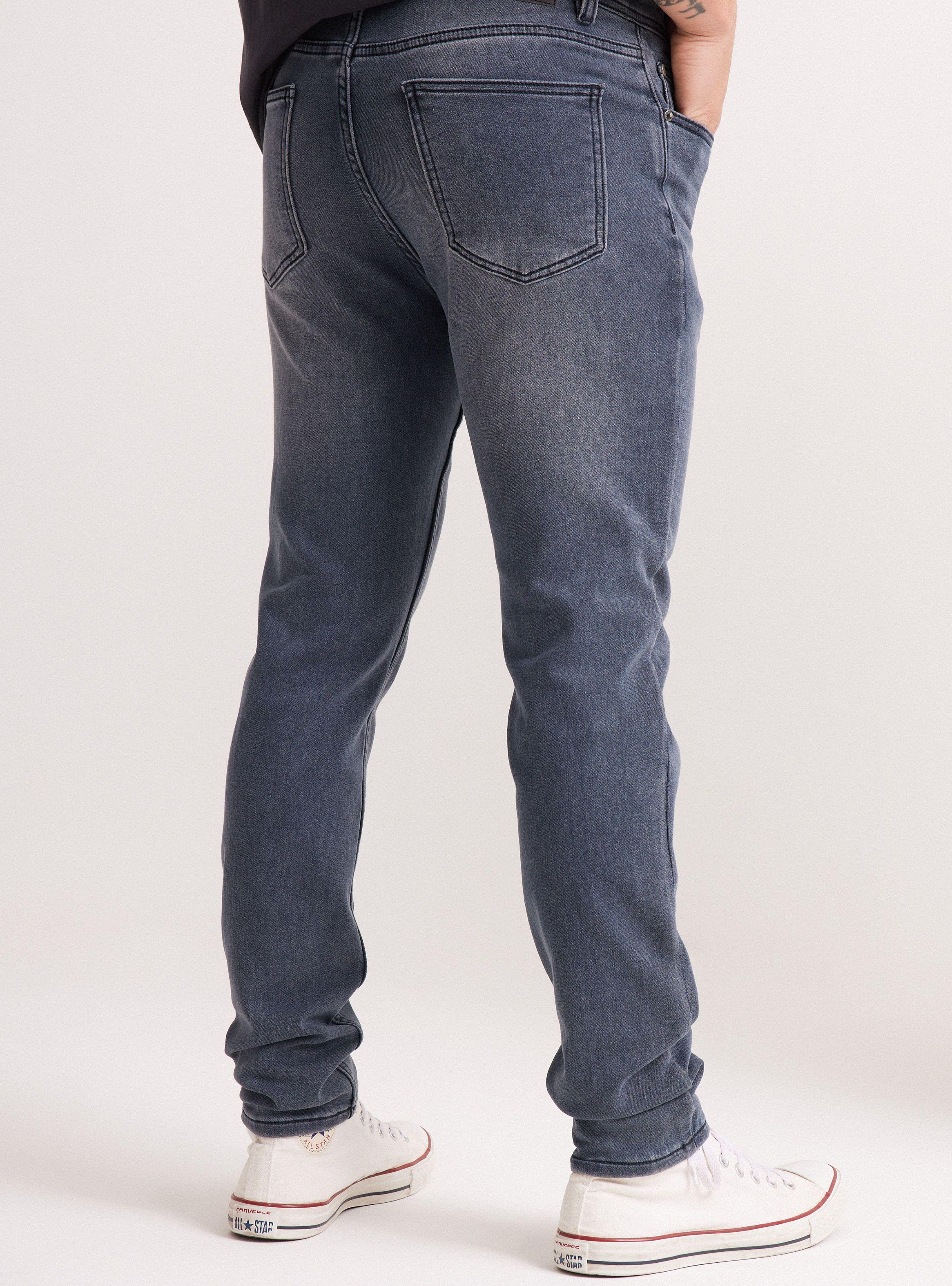 Jeans Skinny Fit Tiro Medio Tejido-1