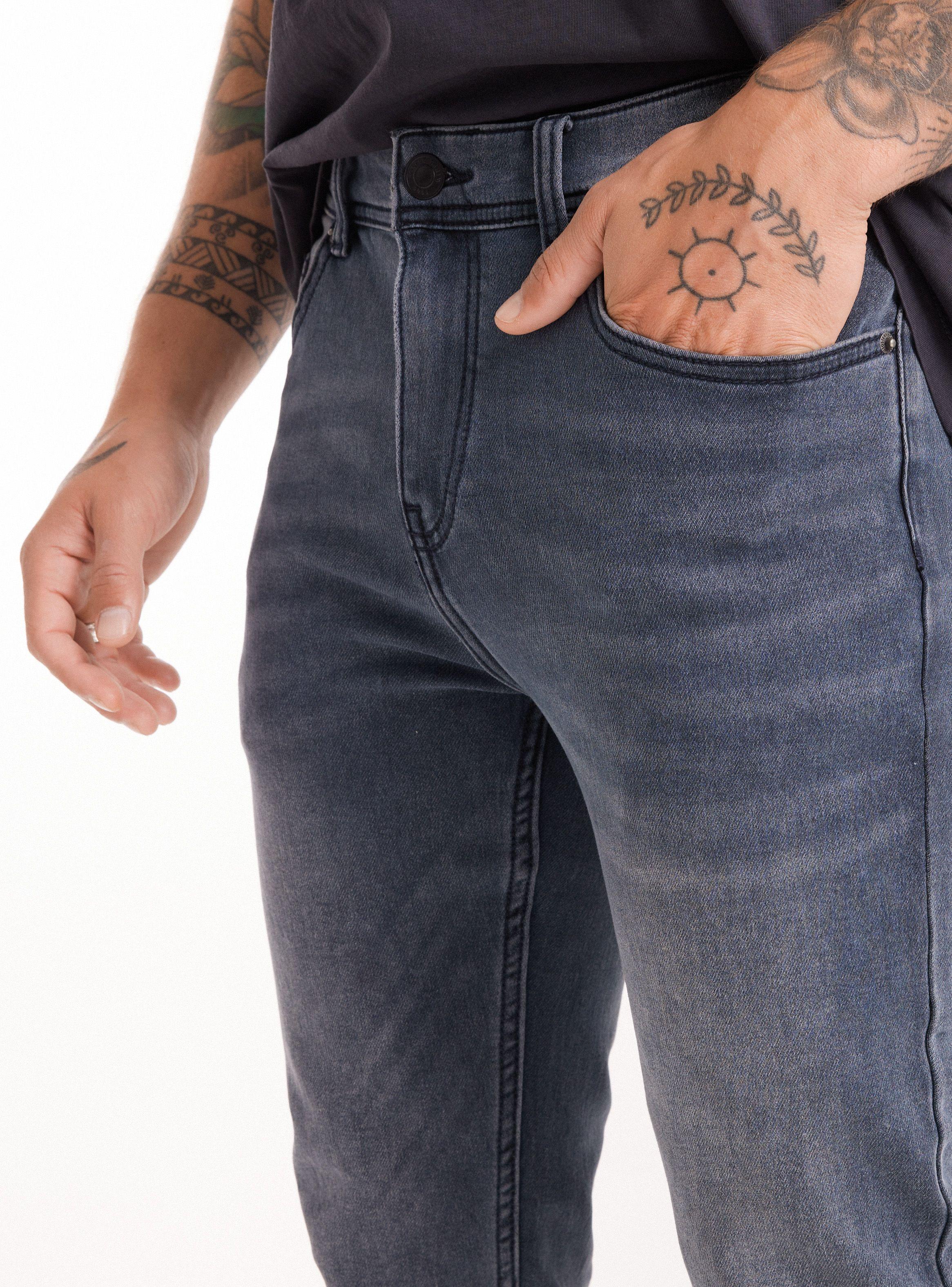 Jeans Skinny Fit Tiro Medio Tejido-2