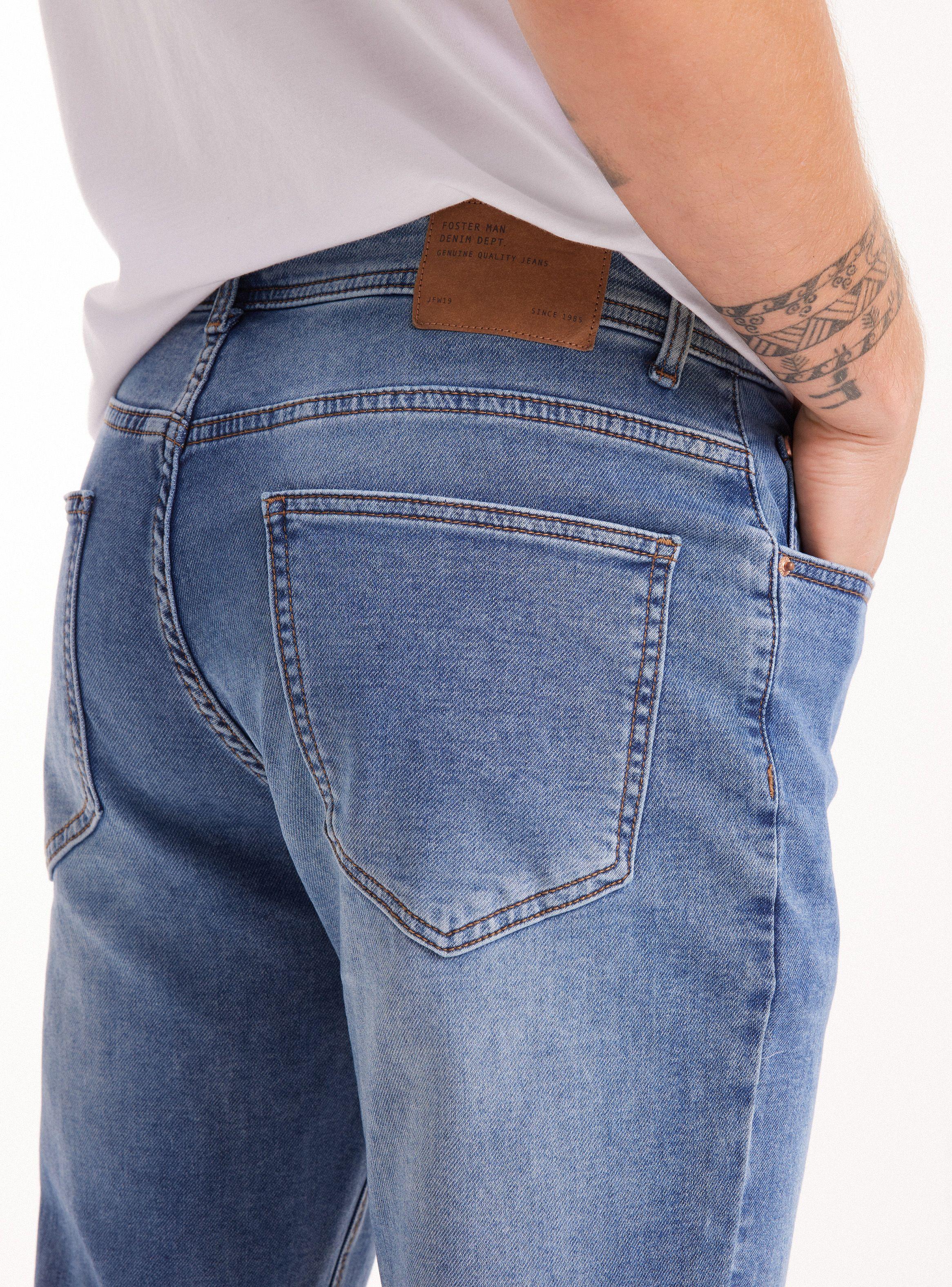 Jeans Tiro Medio Lavado Slim Fit Tejido-3