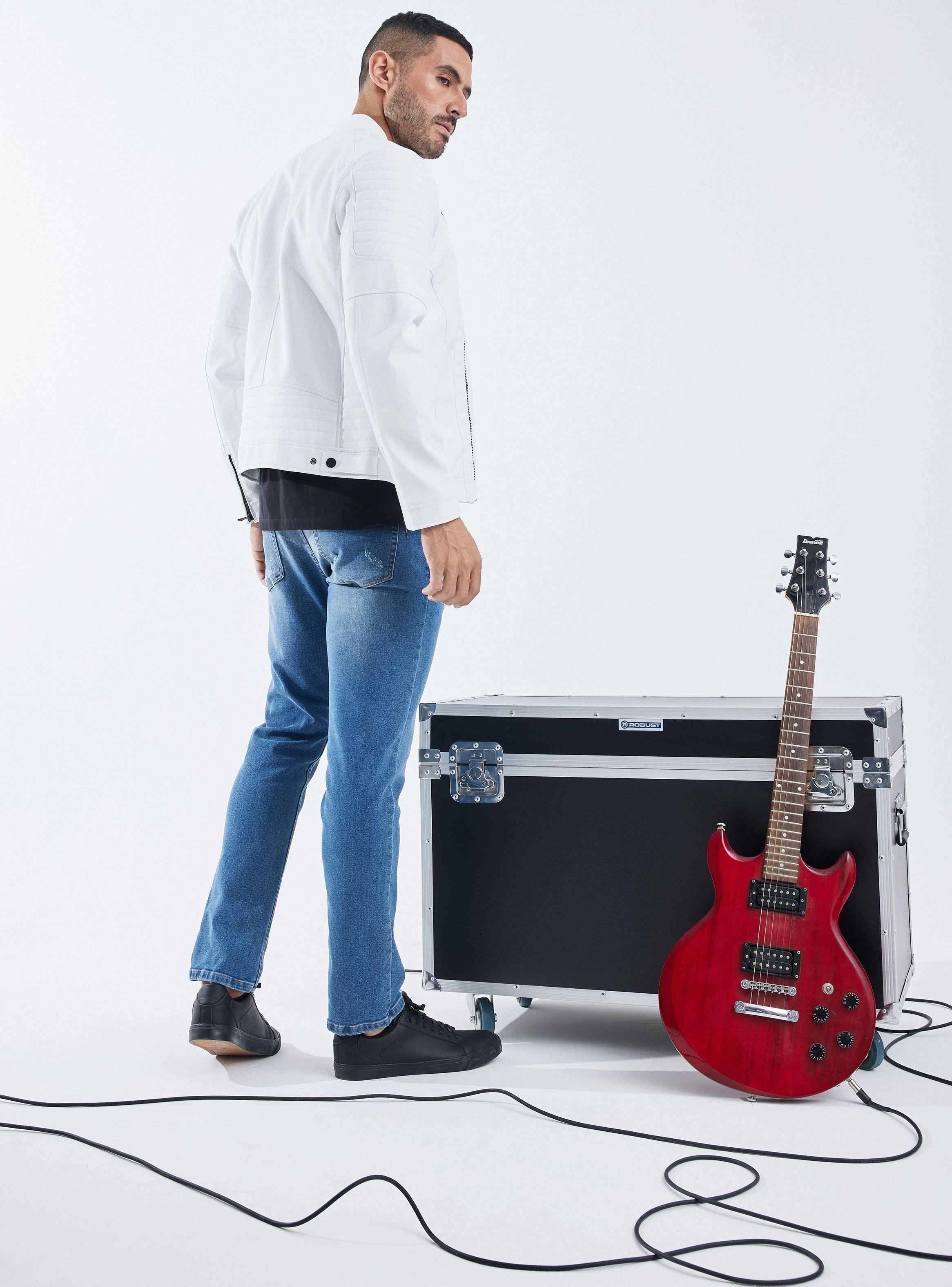 Jeans Craquelado Roturas Calce Relajado Couple-5