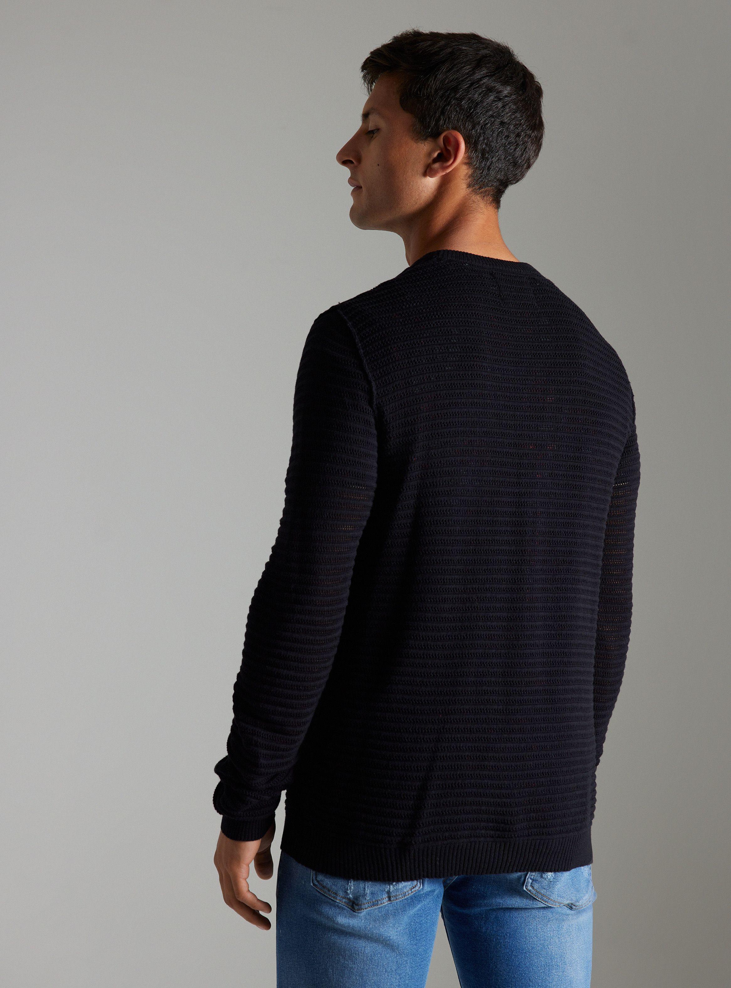 Sweater Tejido Textura Calada-2