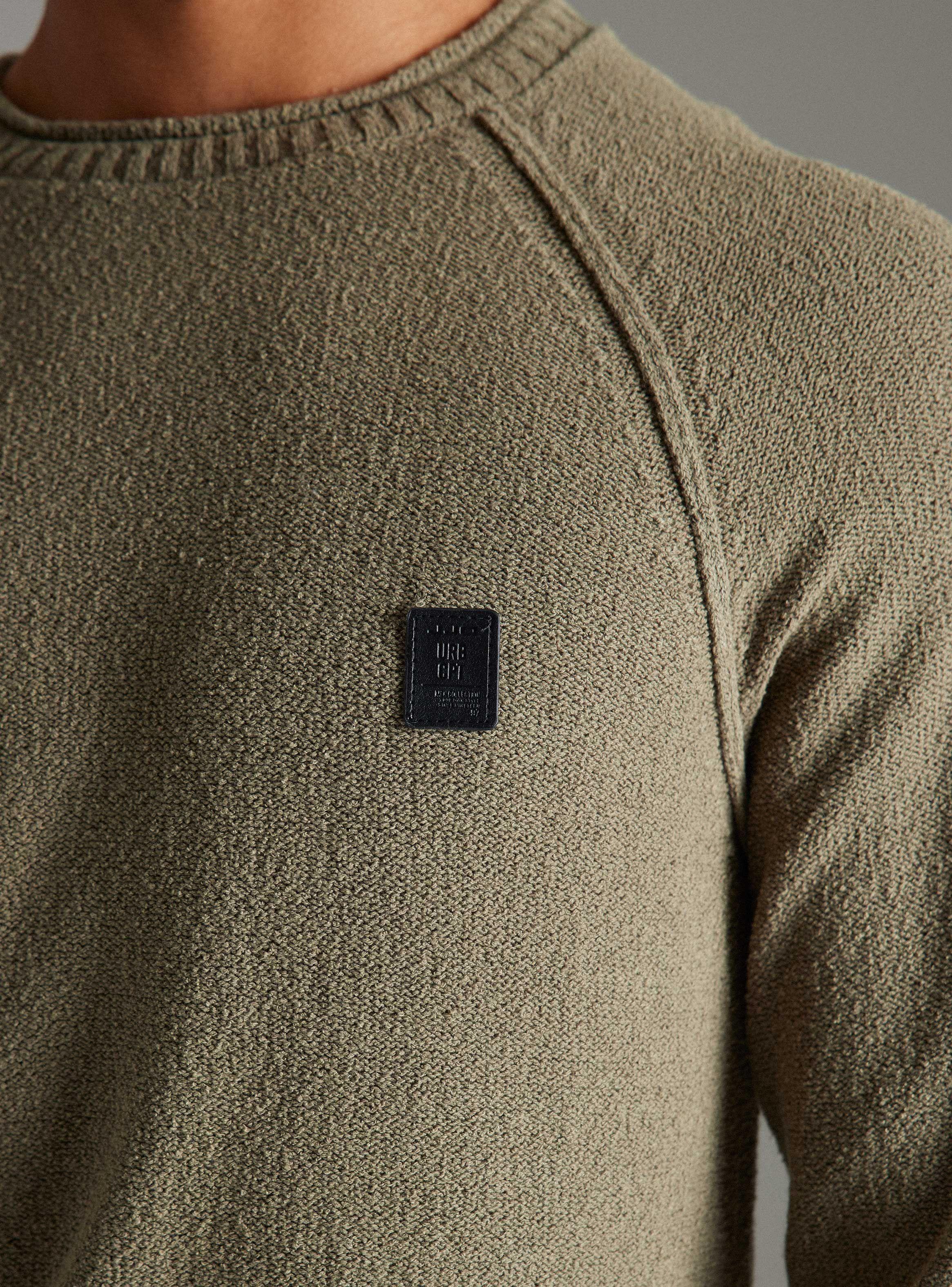 Sweater Raglan,  Punto Bouclé Texturado Lavado-3