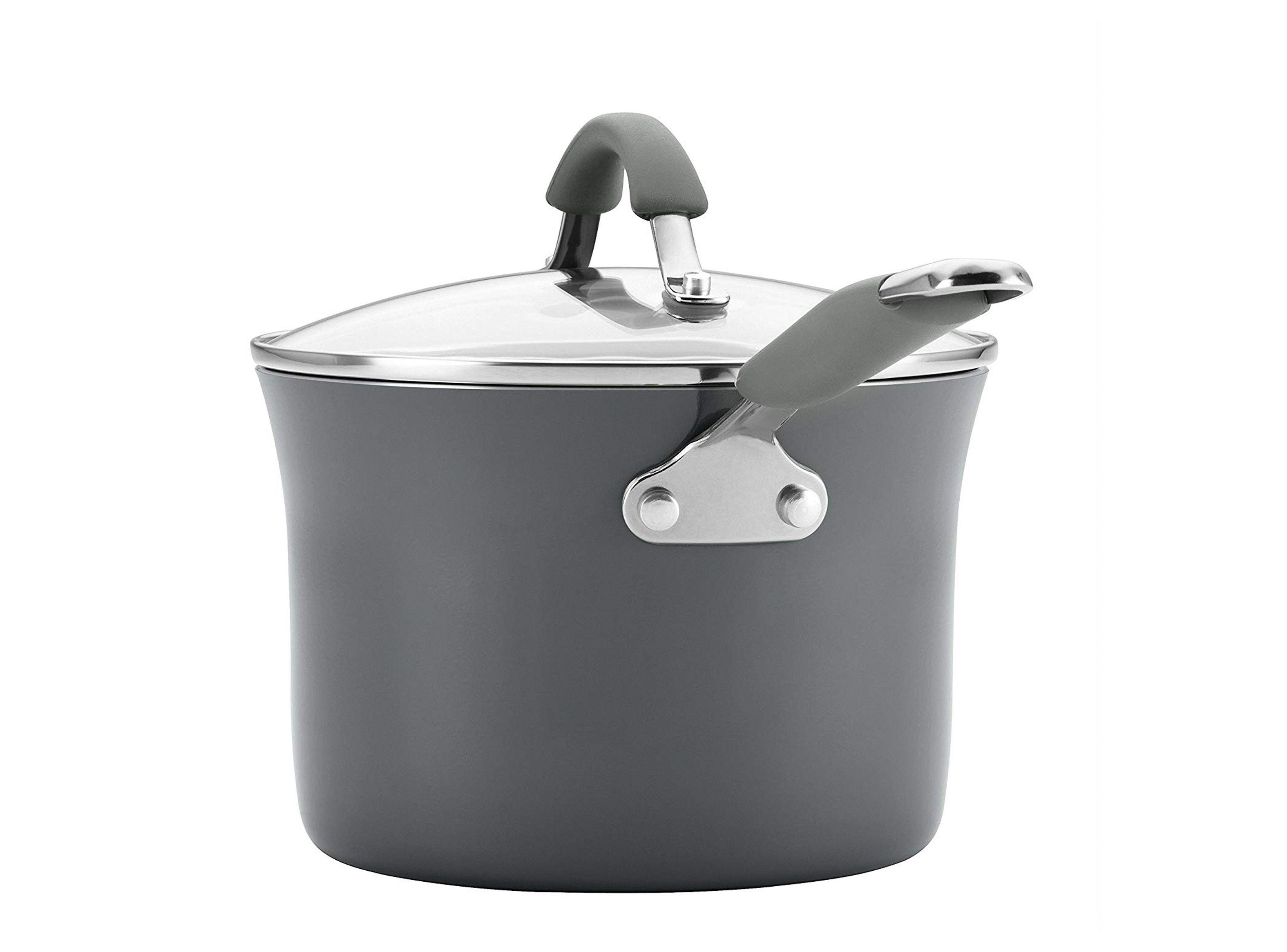 Batería de Cocina 12 Piezas Porcelana Gris-1