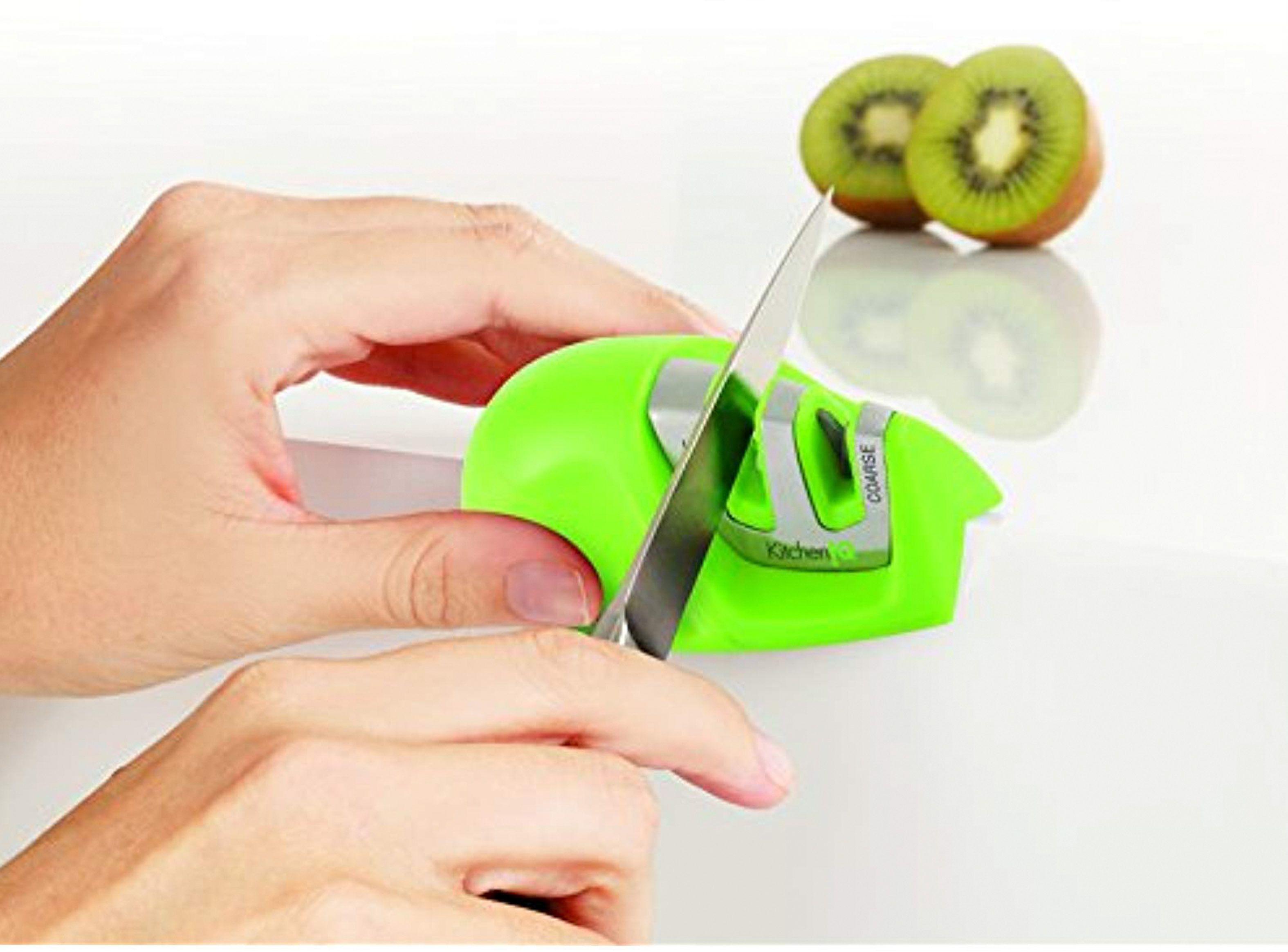 Afilador de Cuchillos Edge Grip KitchenIQ Verde-1