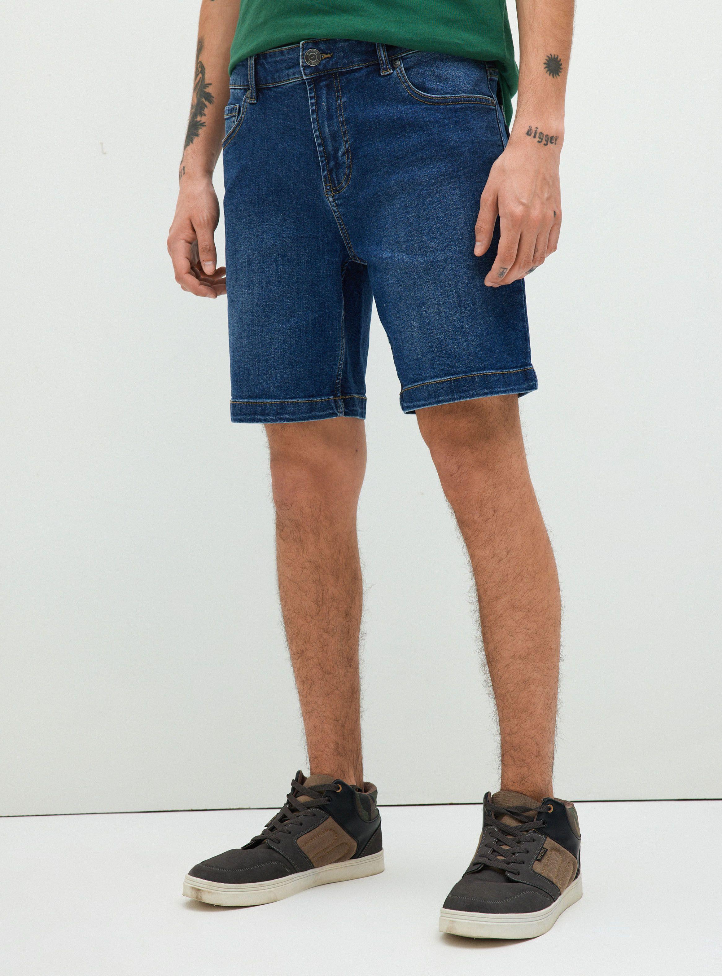 Bermuda Jeans Liso Comfort Fit-0