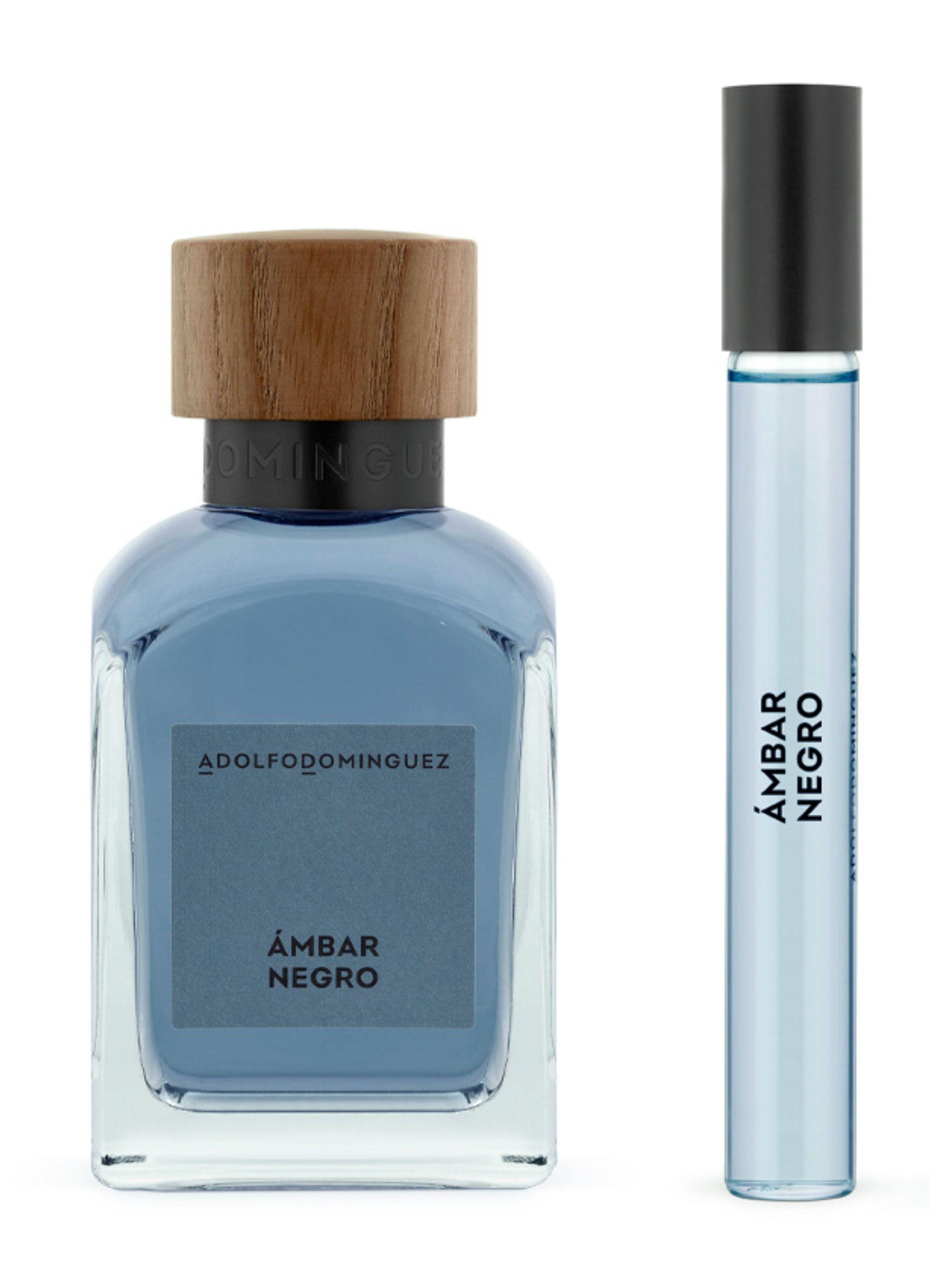 Set Perfume Ámbar Negro EDP Hombre 120 ml + Megaspritzer 10 ml-0