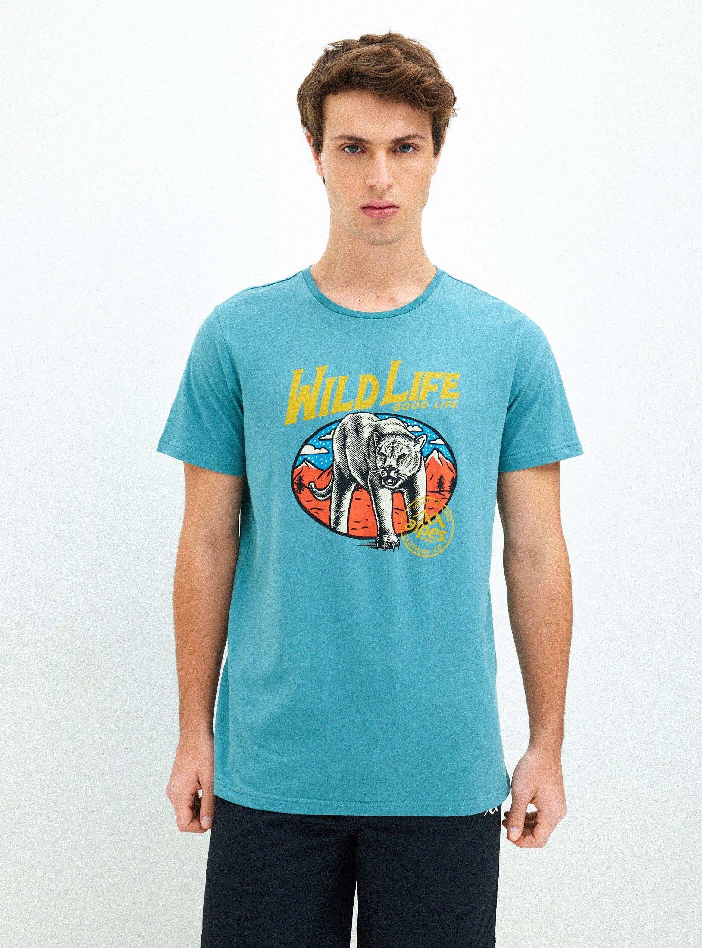 Polera Estampado Algodón Hombre-0