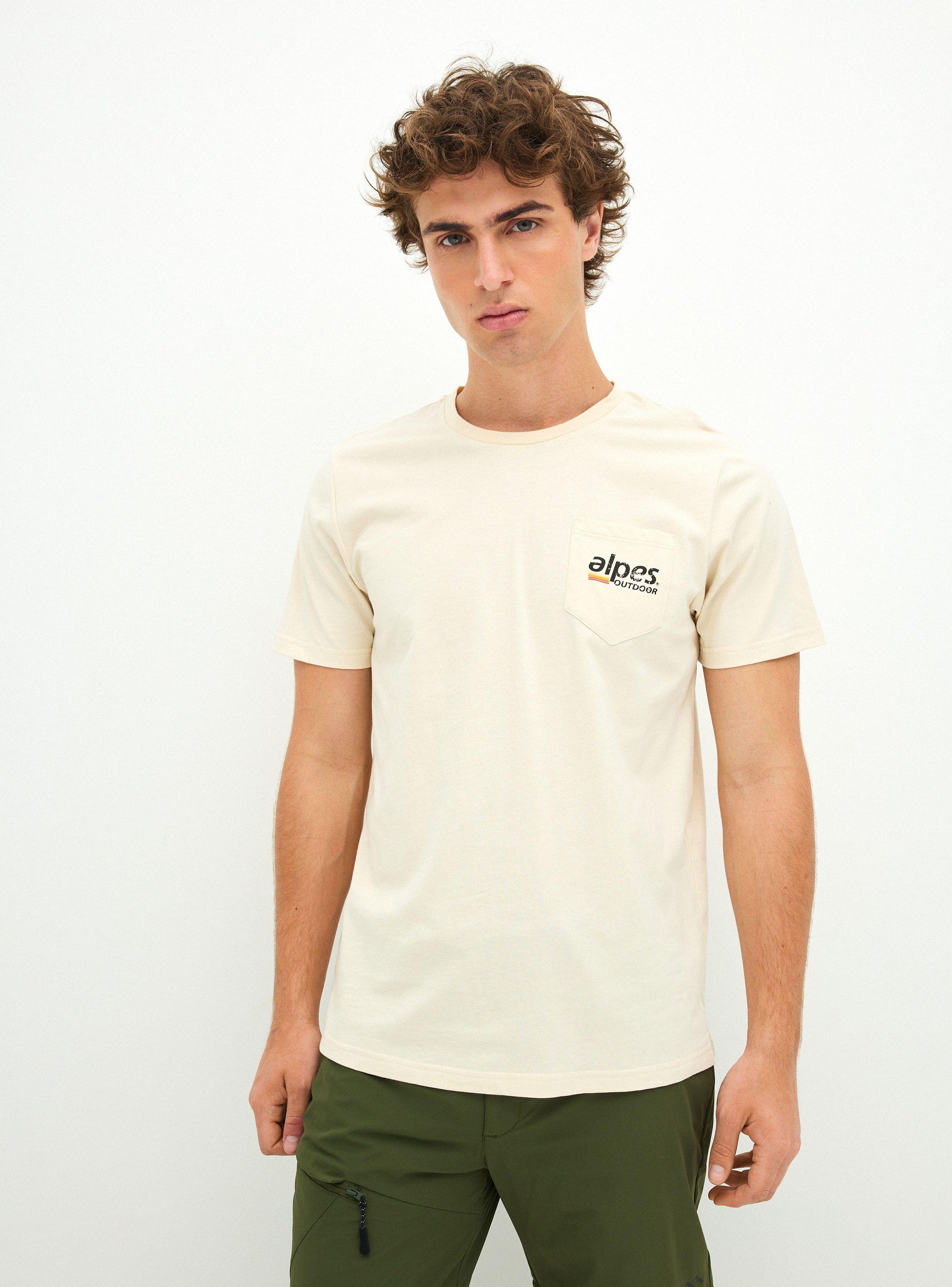 Polera con Bolsillo en Pecho y Print-0