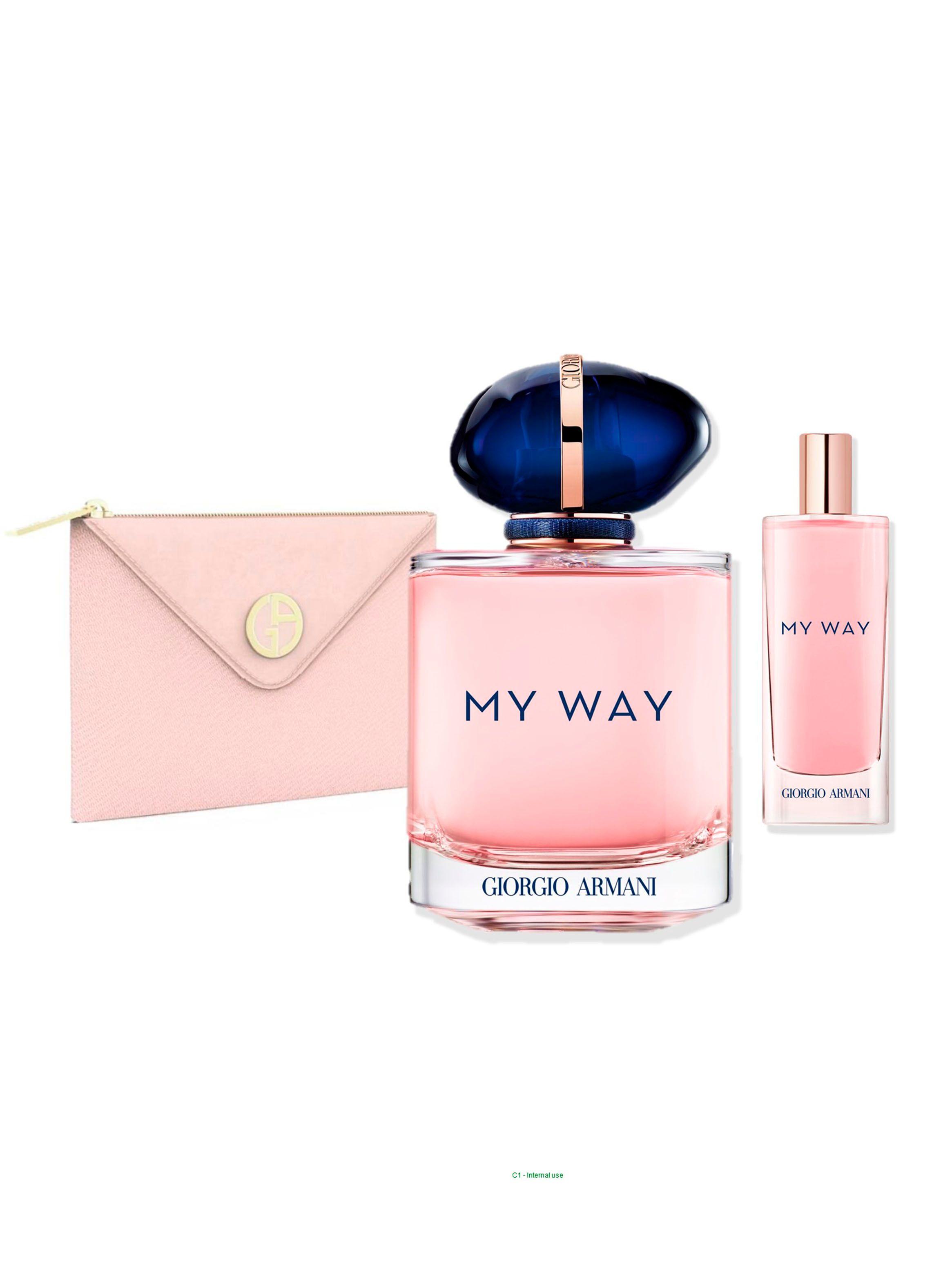 Set de Perfume Mujer My Way EDP 90 ml + 15 ml + Nude pouch-0