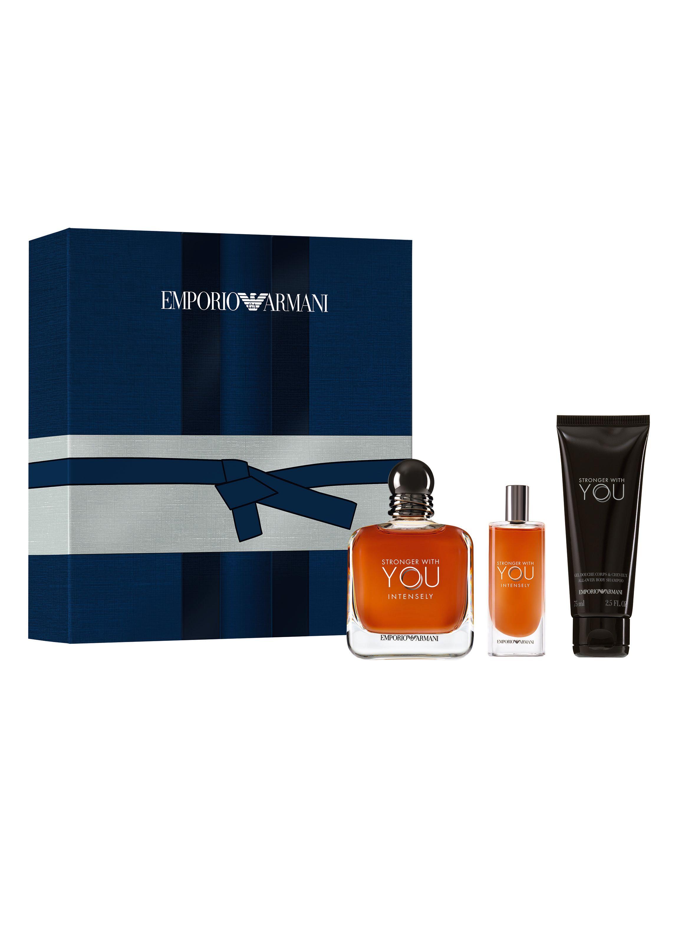 Set de Perfume Stronger With You Intensely Hombre 100 ml + 15 ml + 75 ml.-1