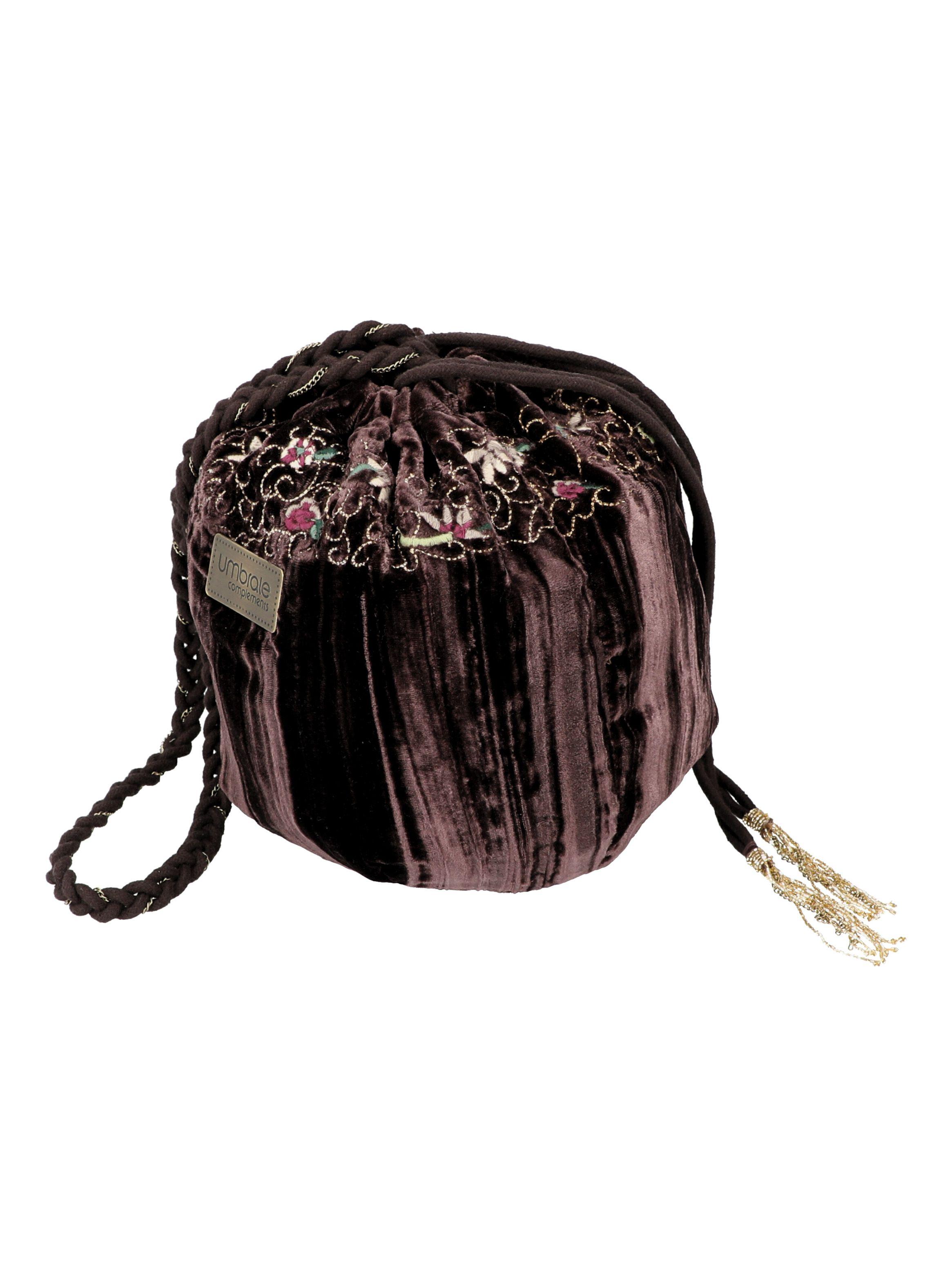 Cartera Bandolera Umbrale Terciopelo Bombón-1