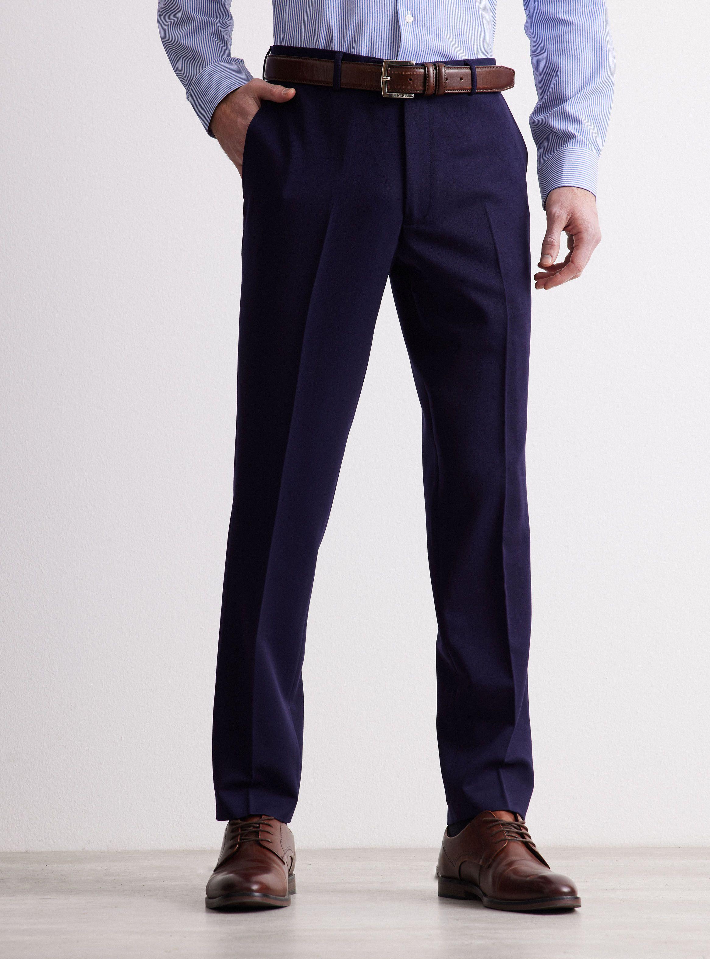 Pantalón de Vestir Elastano Slim Fit-0