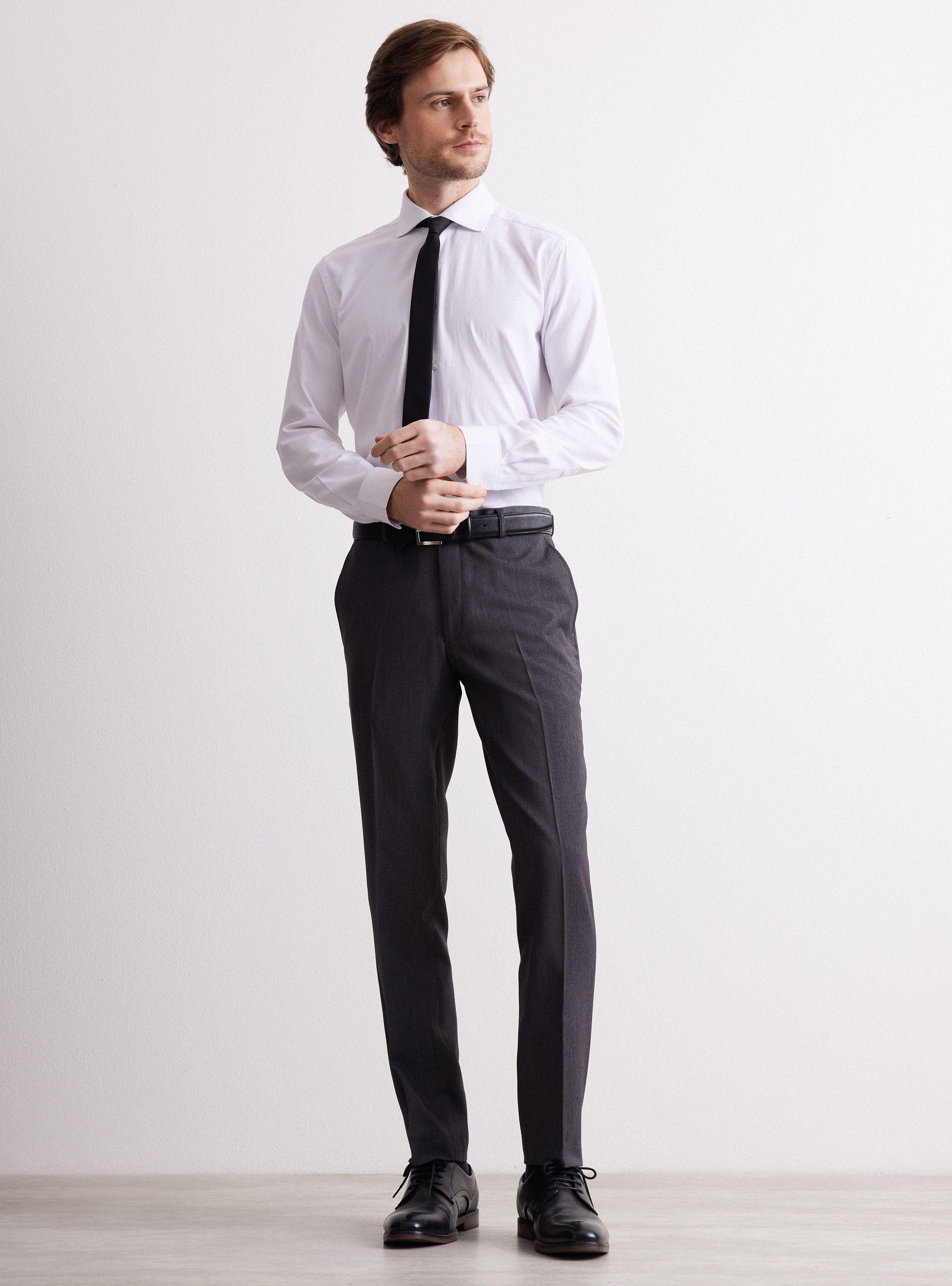 Pantalón de Vestir Elastano Slim Fit-4