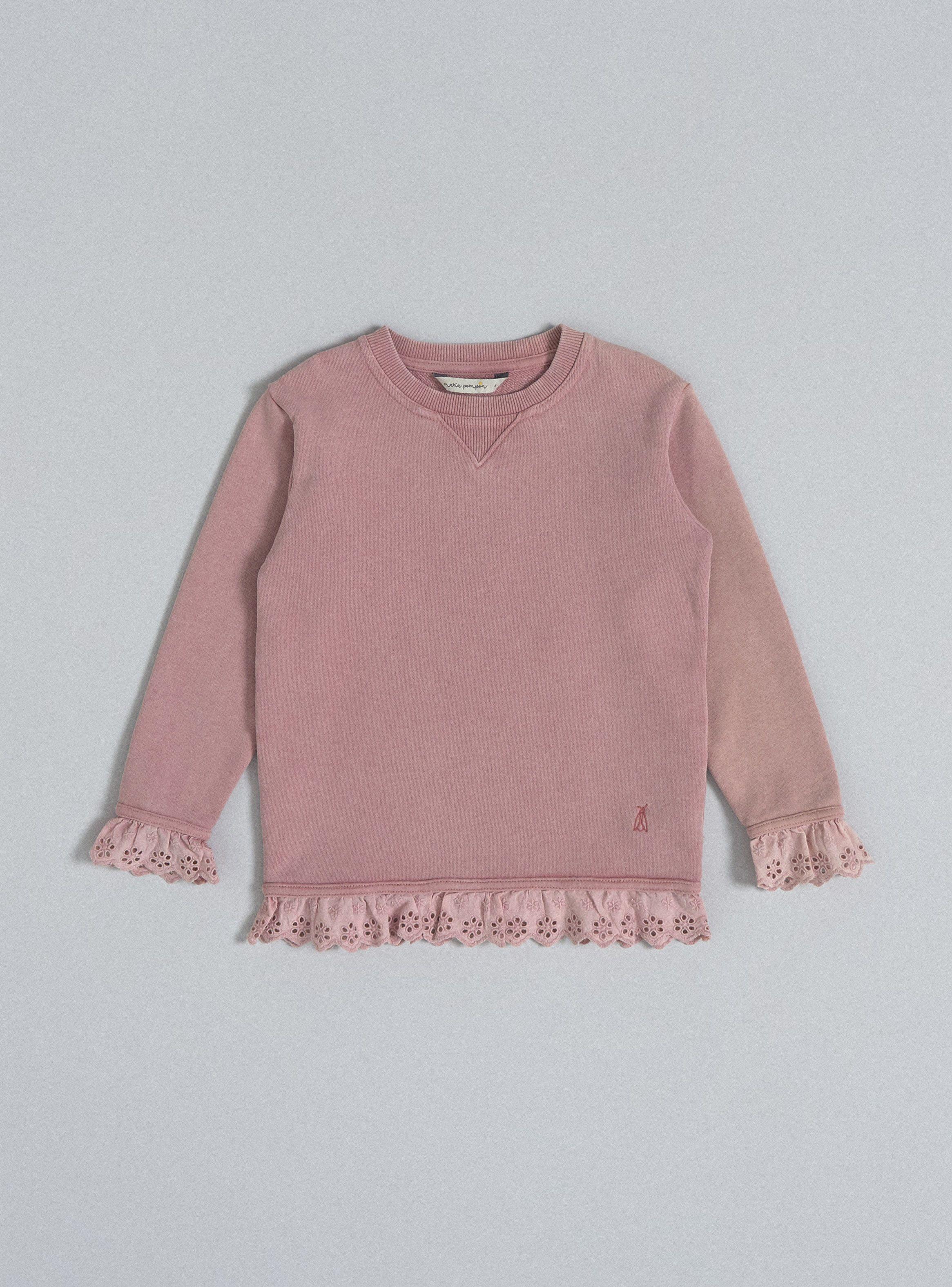 Polerón Fleece Con Puños y Ruedo Broderie-0