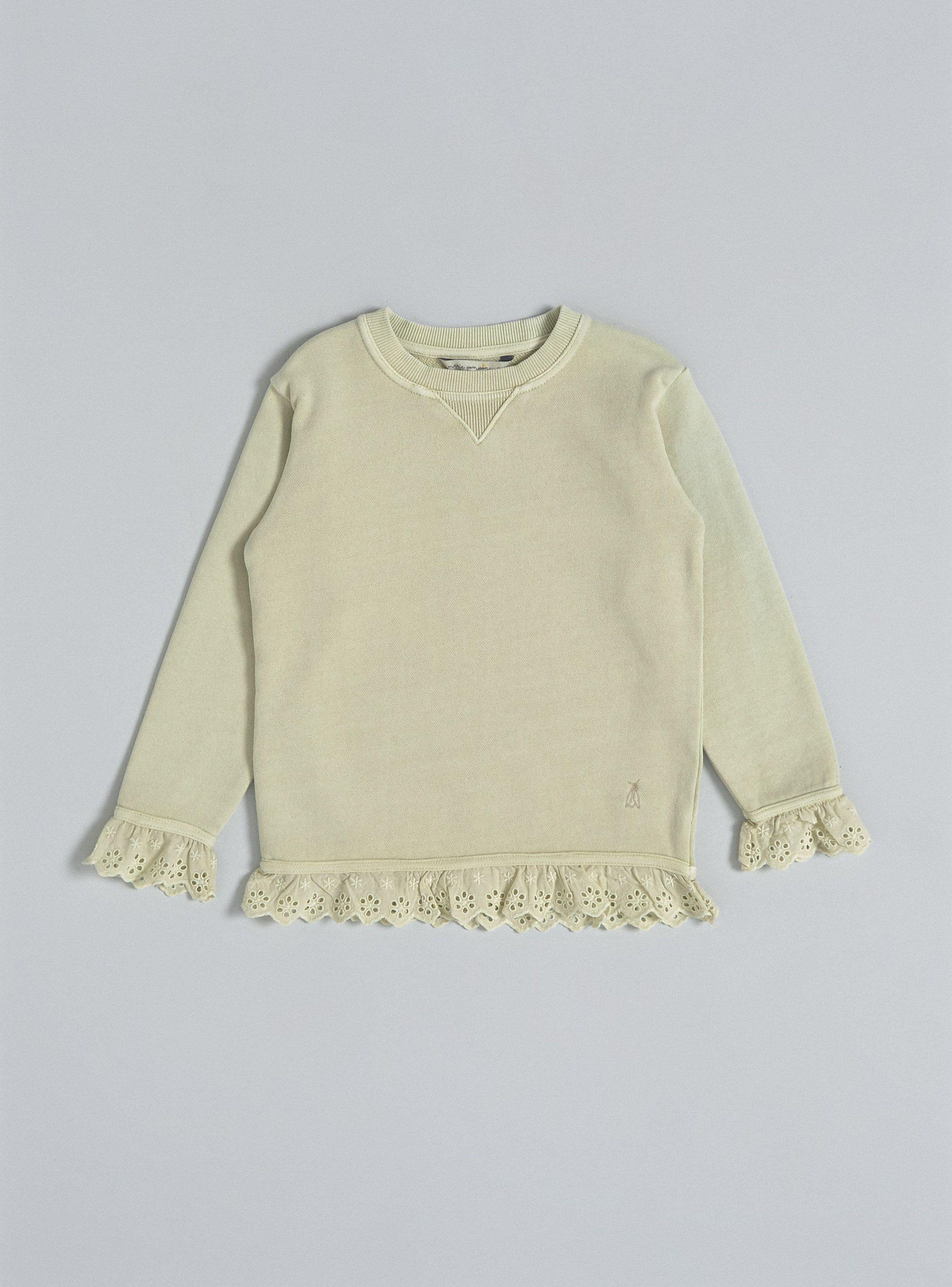 Polerón Fleece Con Puños y Ruedo Broderie-0