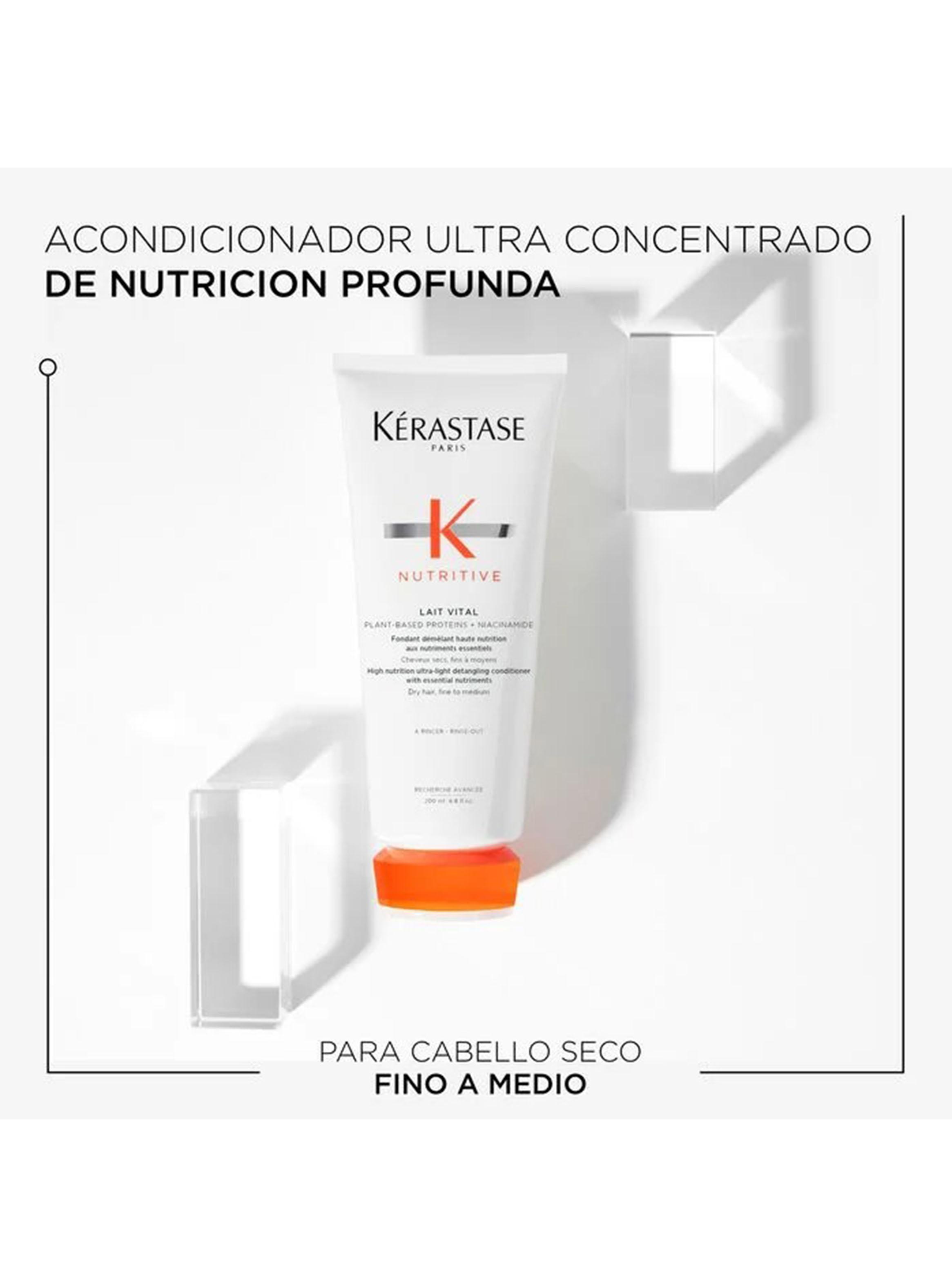 Set Cabello Seco Nutritive Shampoo 500ml + Acondicionador 200ml Kérastase-2