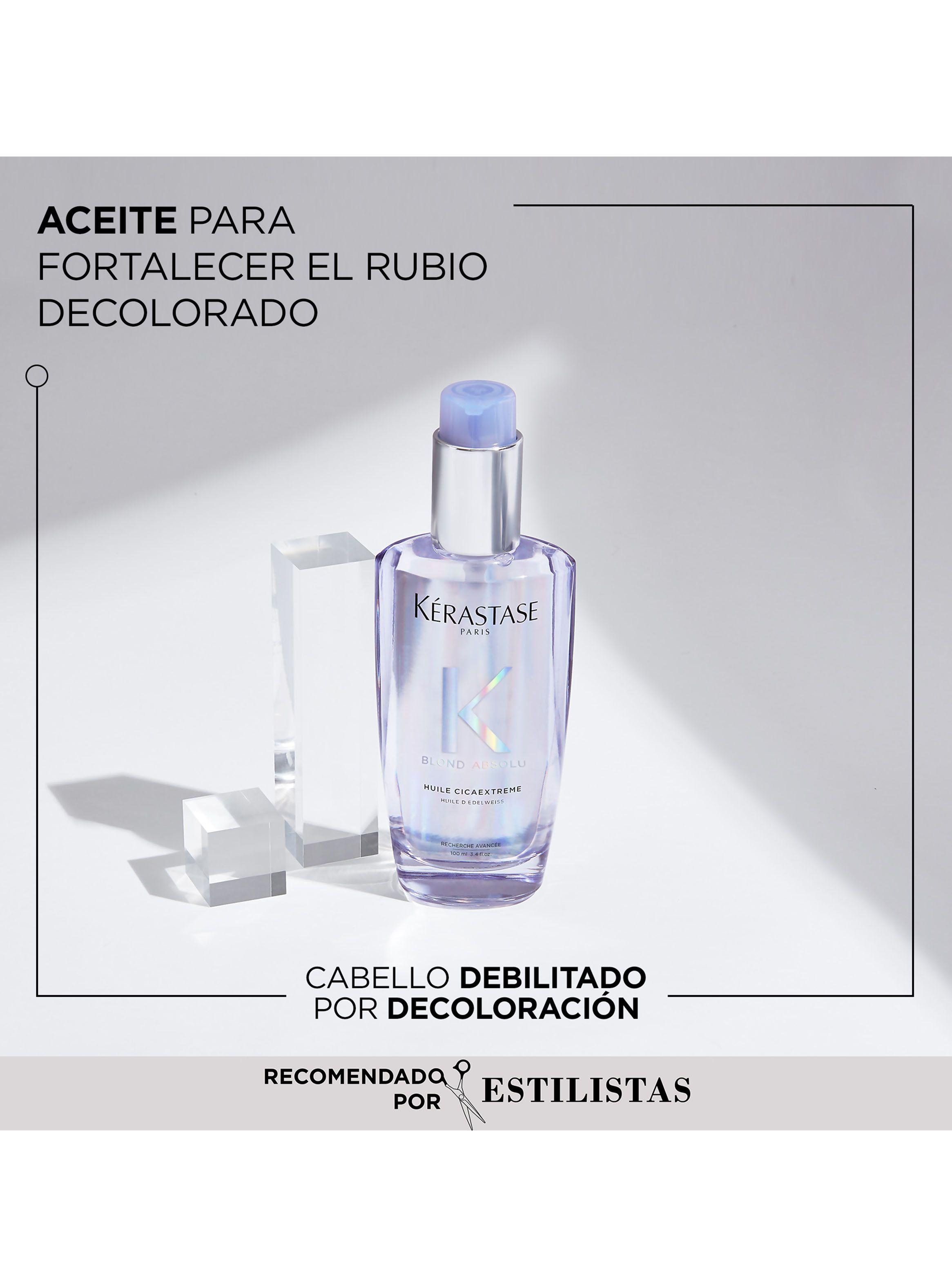 Set Reparación Cabello Rubio o Decolorado Blond Absolu Aceite Huile Cicaextreme 100ml + 50ml-2