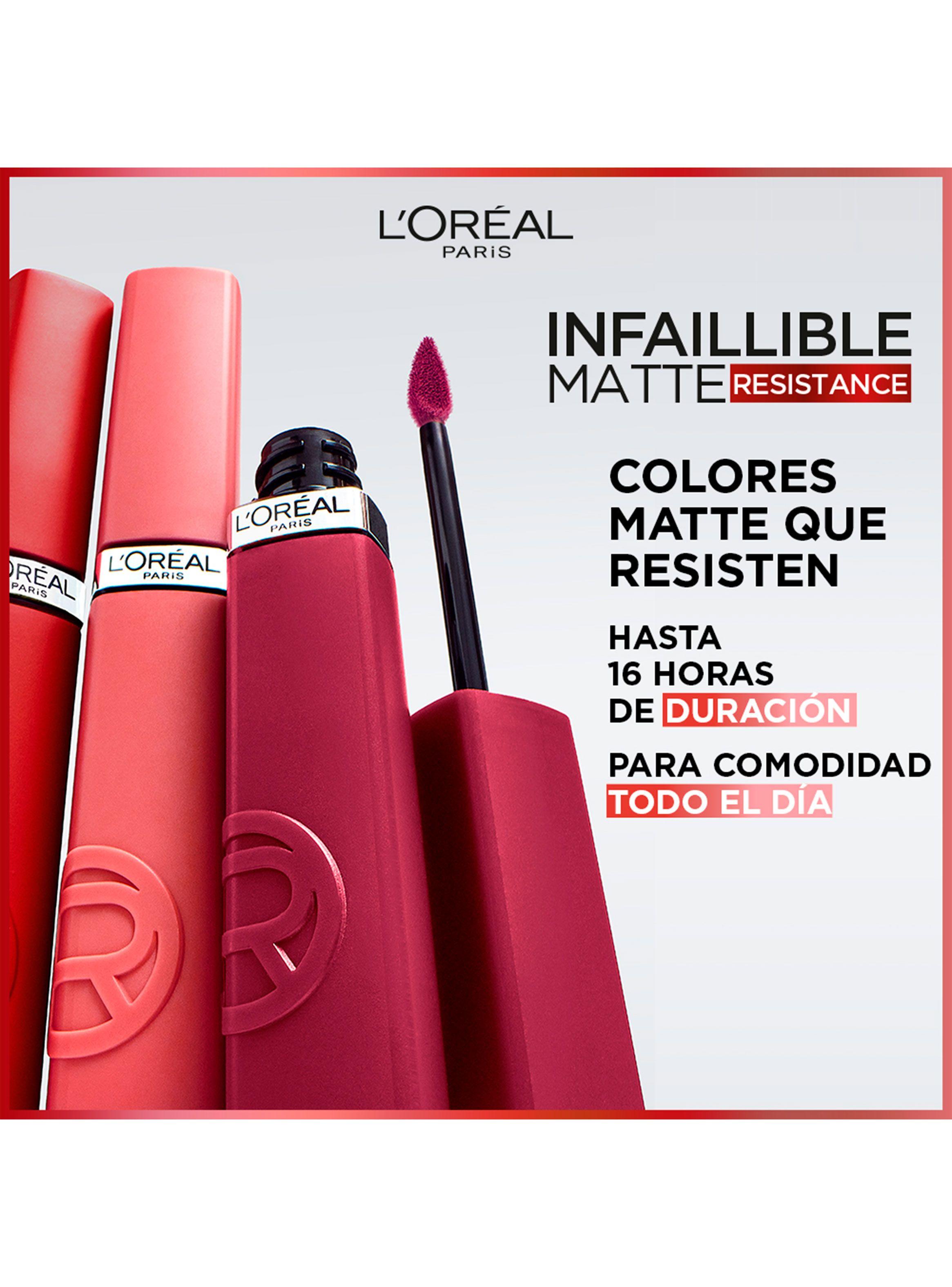 Labial Líquido Infallible Le Matte Resistance 245 French Kiss-5