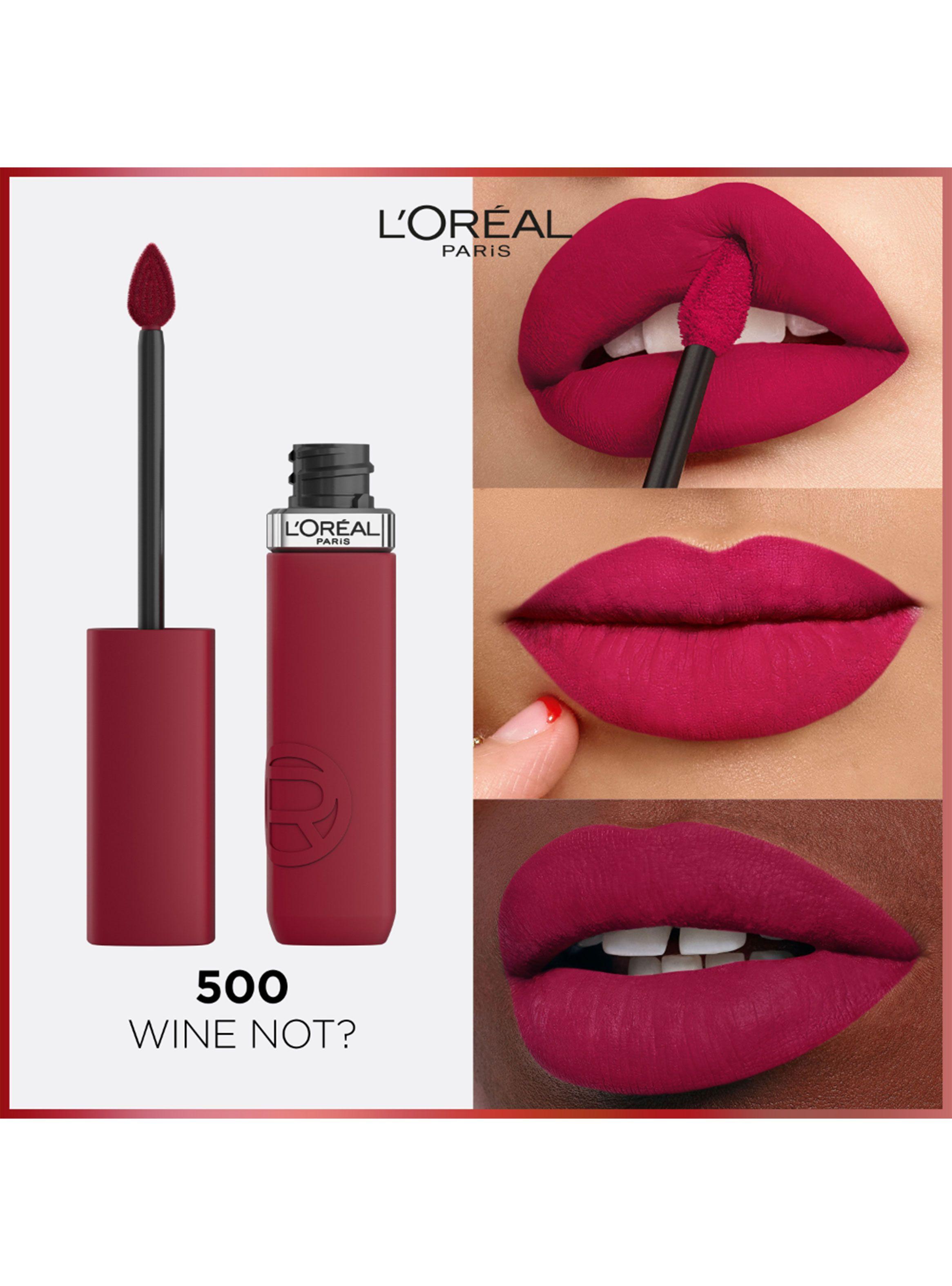 Labial Líquido Infallible Le Matte Resistance 500 Wine Not-3