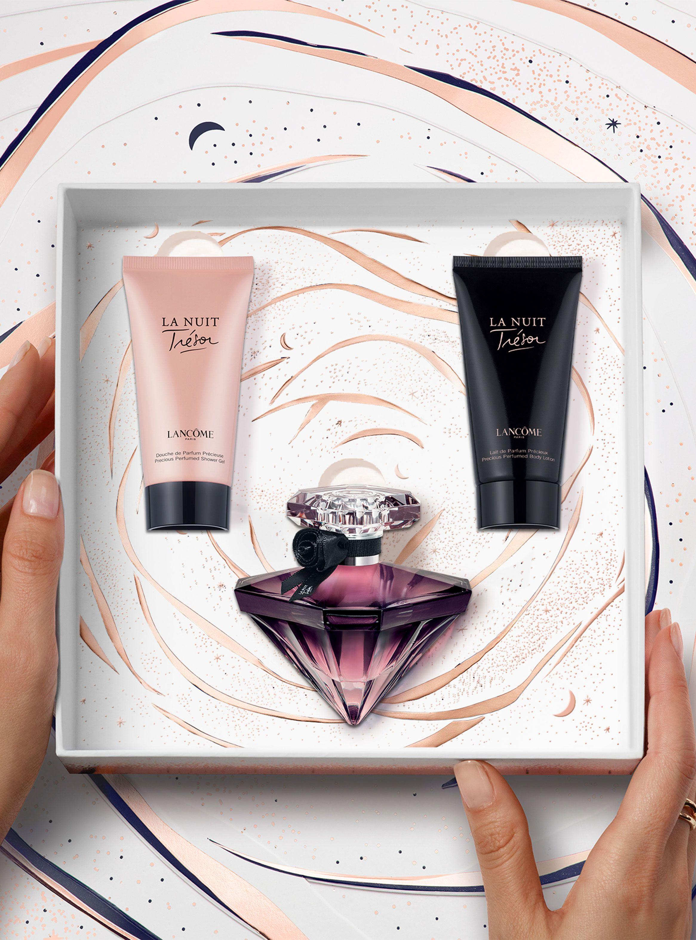 Set Perfume  Lancôme La Nuit Trésor EDP Mujer 50 ml + Loción Corporal 50 ml + Gel de Ducha 50 ml-1