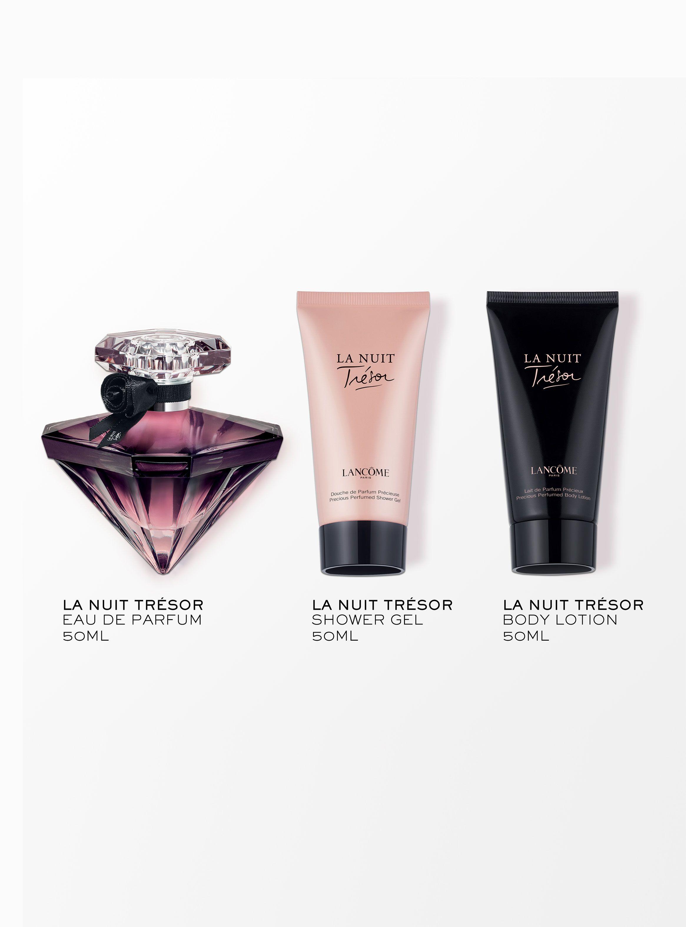 Set Perfume  Lancôme La Nuit Trésor EDP Mujer 50 ml + Loción Corporal 50 ml + Gel de Ducha 50 ml-2
