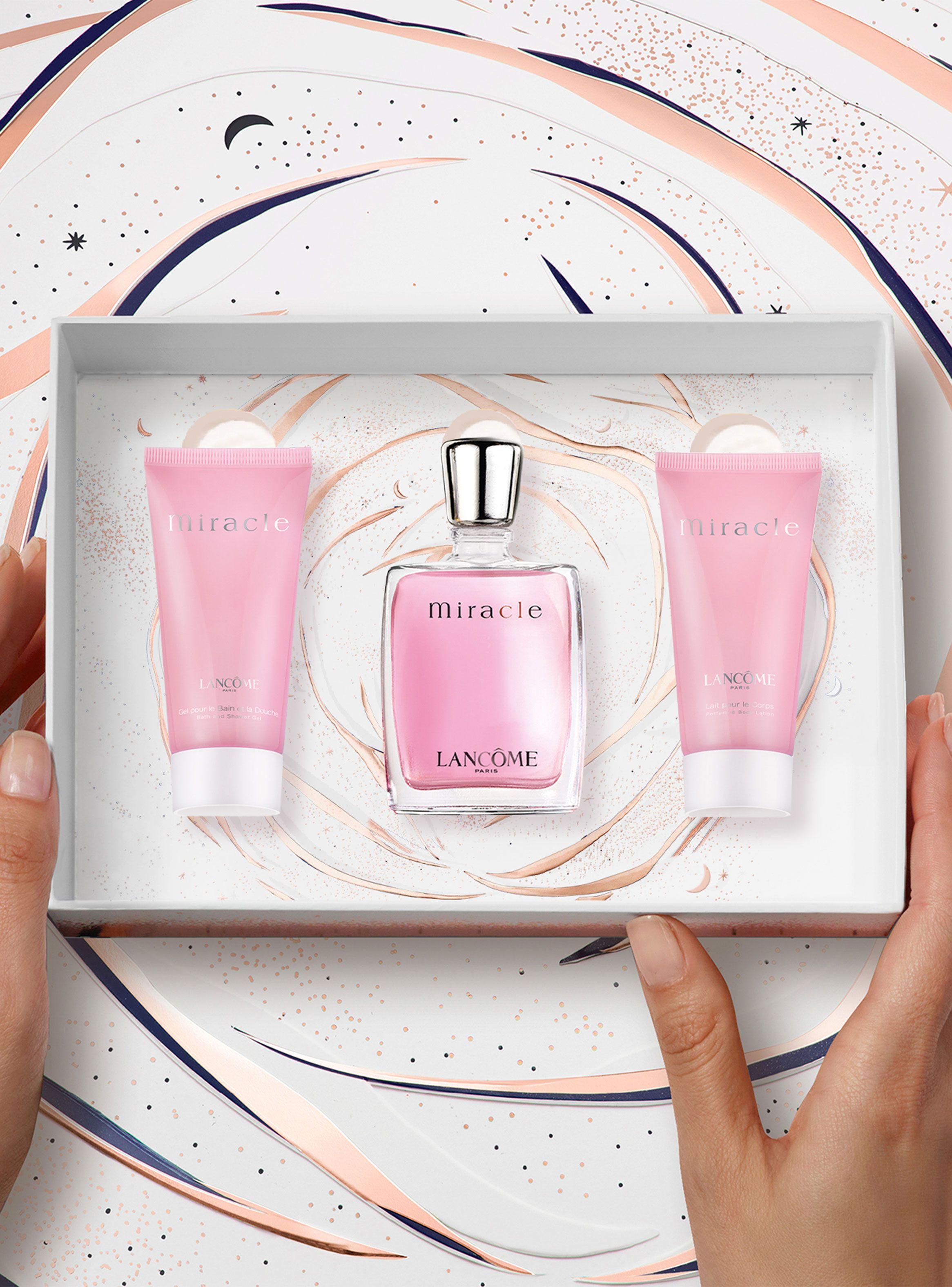 Set Perfume  Lancôme Miracle EDP Mujer 30ml + Loción Corporal 50ml + Gel de Ducha 50ml-1