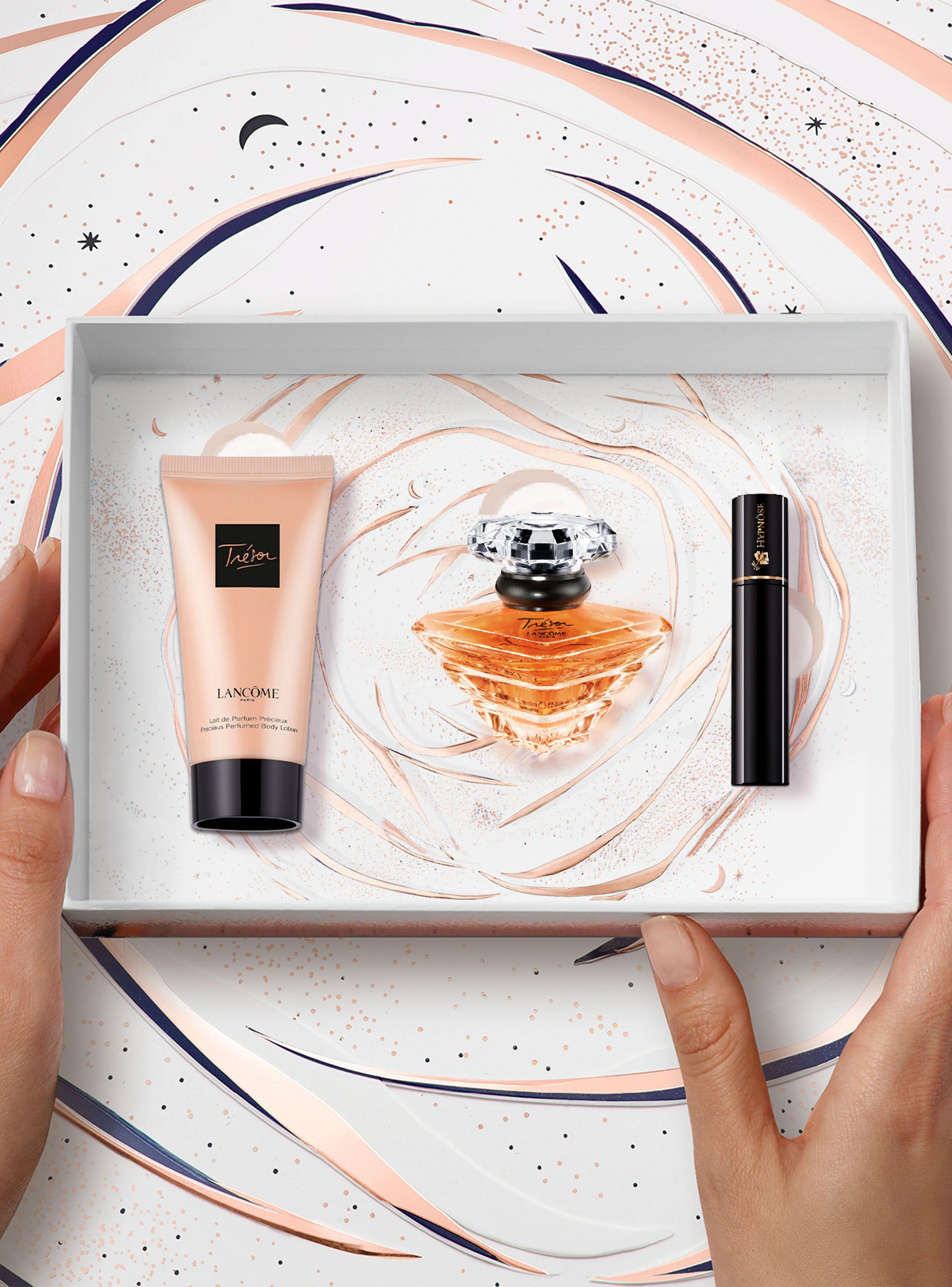 Set Perfume Lancôme Trésor EDP Mujer 30ml + Loción Corporal 50ml + Máscara Hypnôse 2ml-1