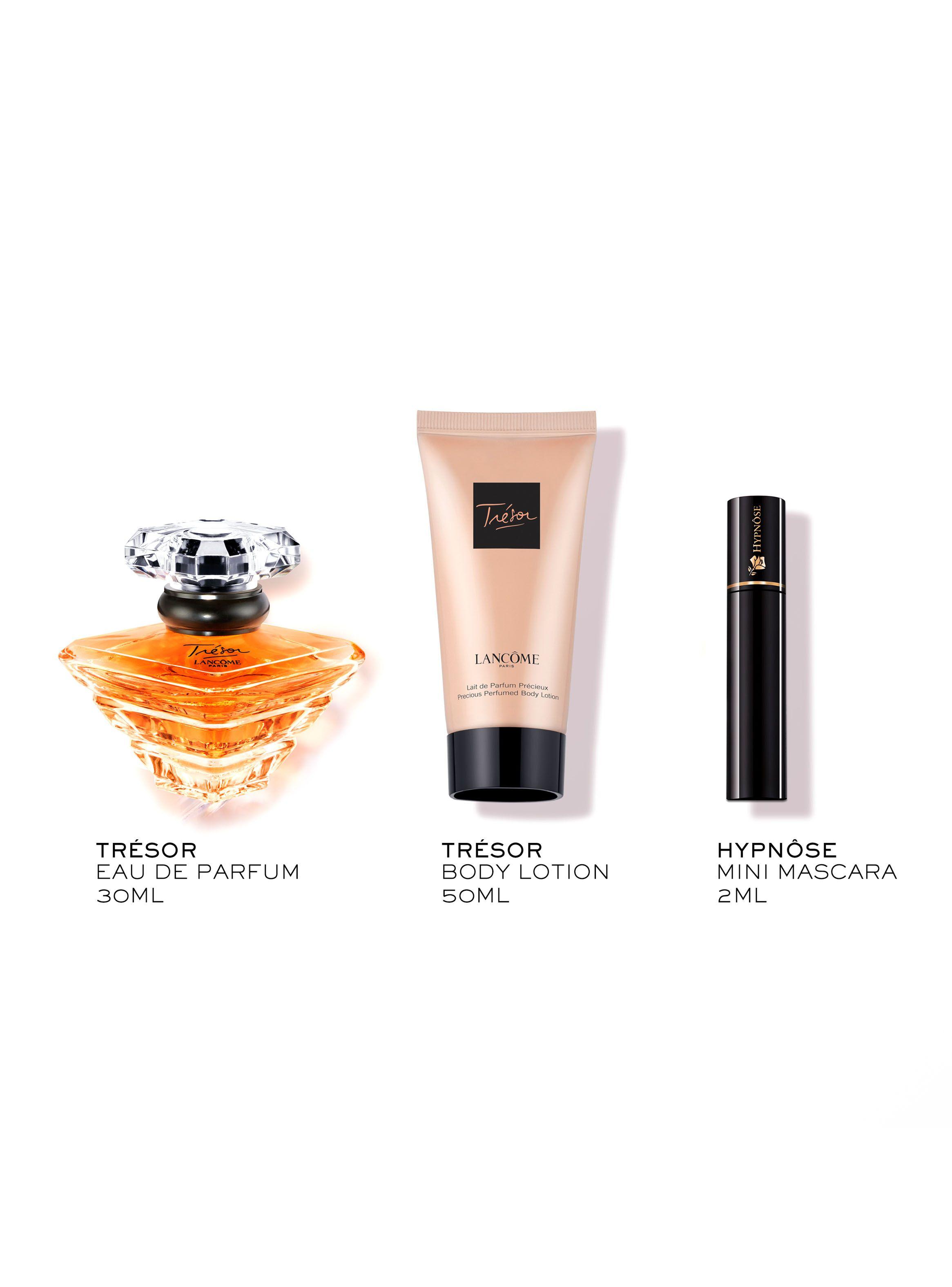 Set Perfume Lancôme Trésor EDP Mujer 30ml + Loción Corporal 50ml + Máscara Hypnôse 2ml-2