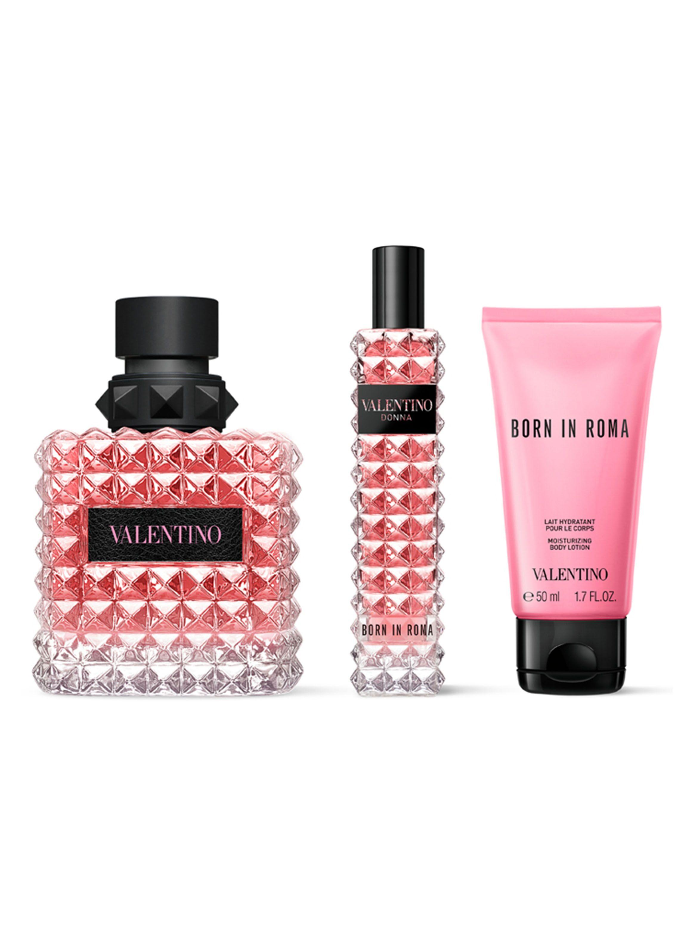 Perfume Valentino Born in Roma Donna EDP Mujer 100 ml + EDP 15 ml + Body Lotion 50 ml-0
