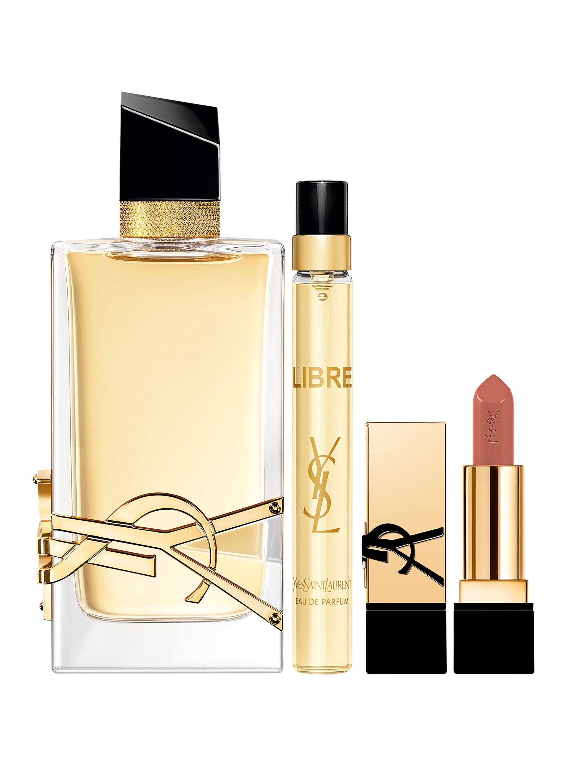 Set Perfume Libre EDP Mujer 90 ml + 10 ml + Mini Rouge pur Couture Yves Saint Laurent-1