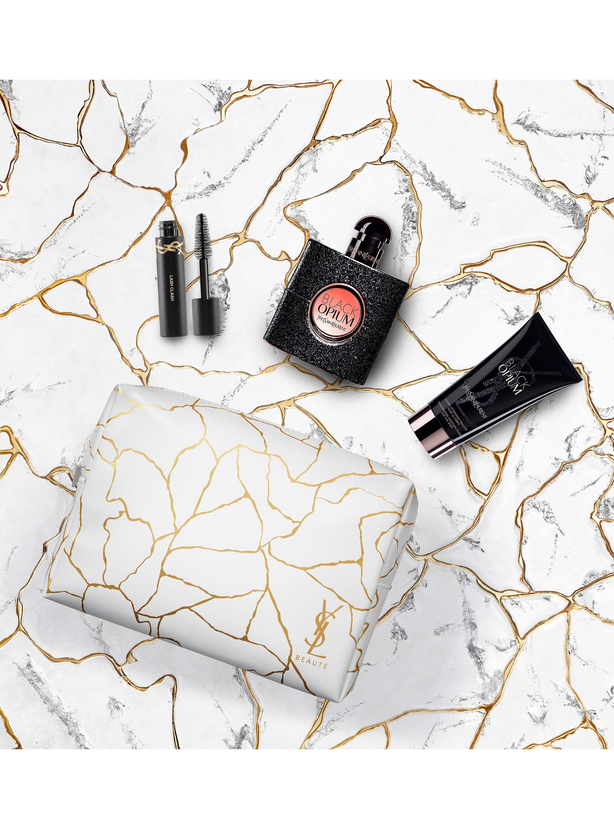 Set Perfume Black Opium EDP Mujer 50 ml + Mini Lash Clash + Body Lotion 50 ml + Pouch Yves Saint Laurent-3