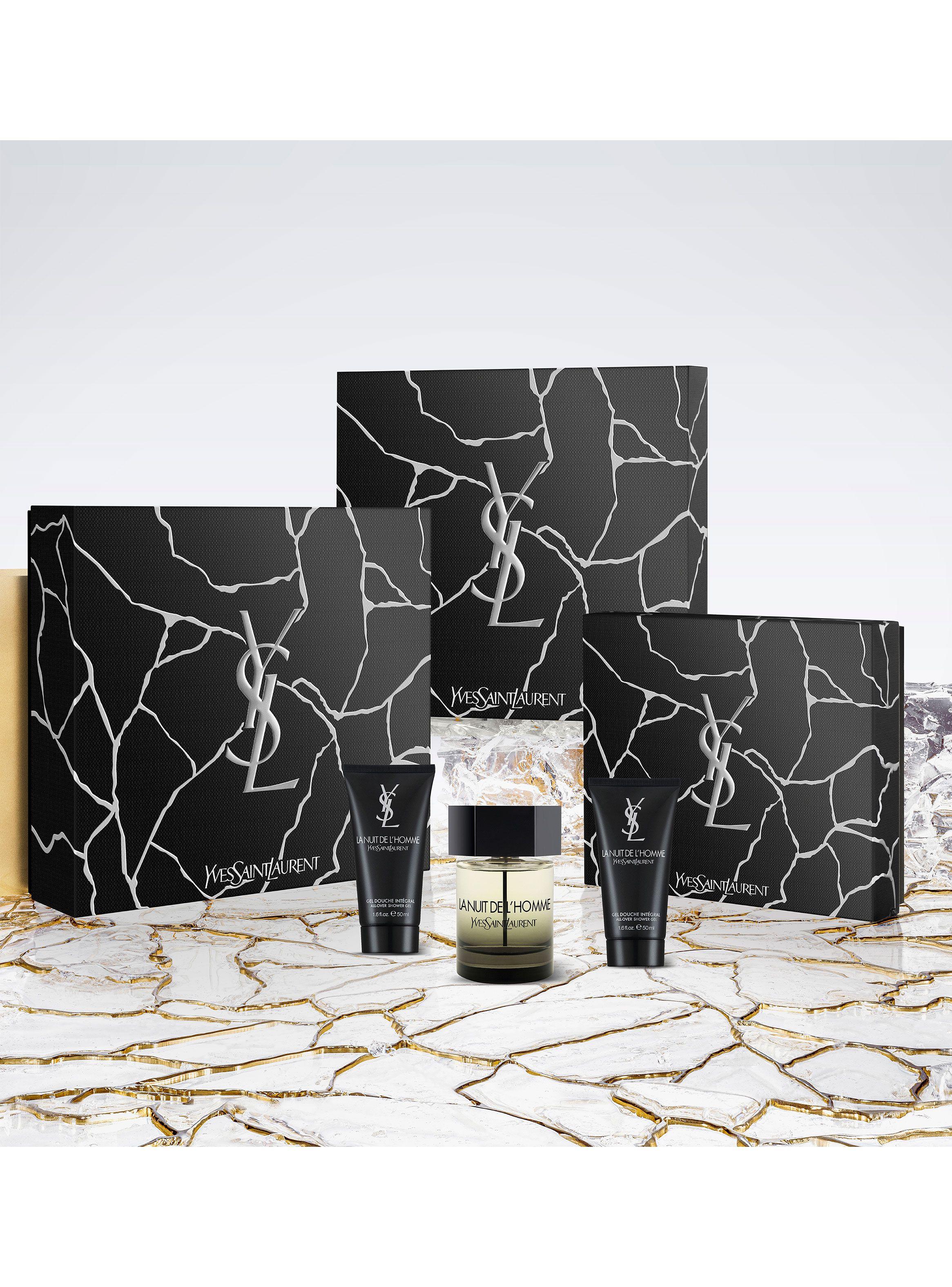 Set Perfume La Nuit de L'Homme EDT Hombre 100 ml + 2 Shower Gel 50 ml Yves Saint Laurent-3