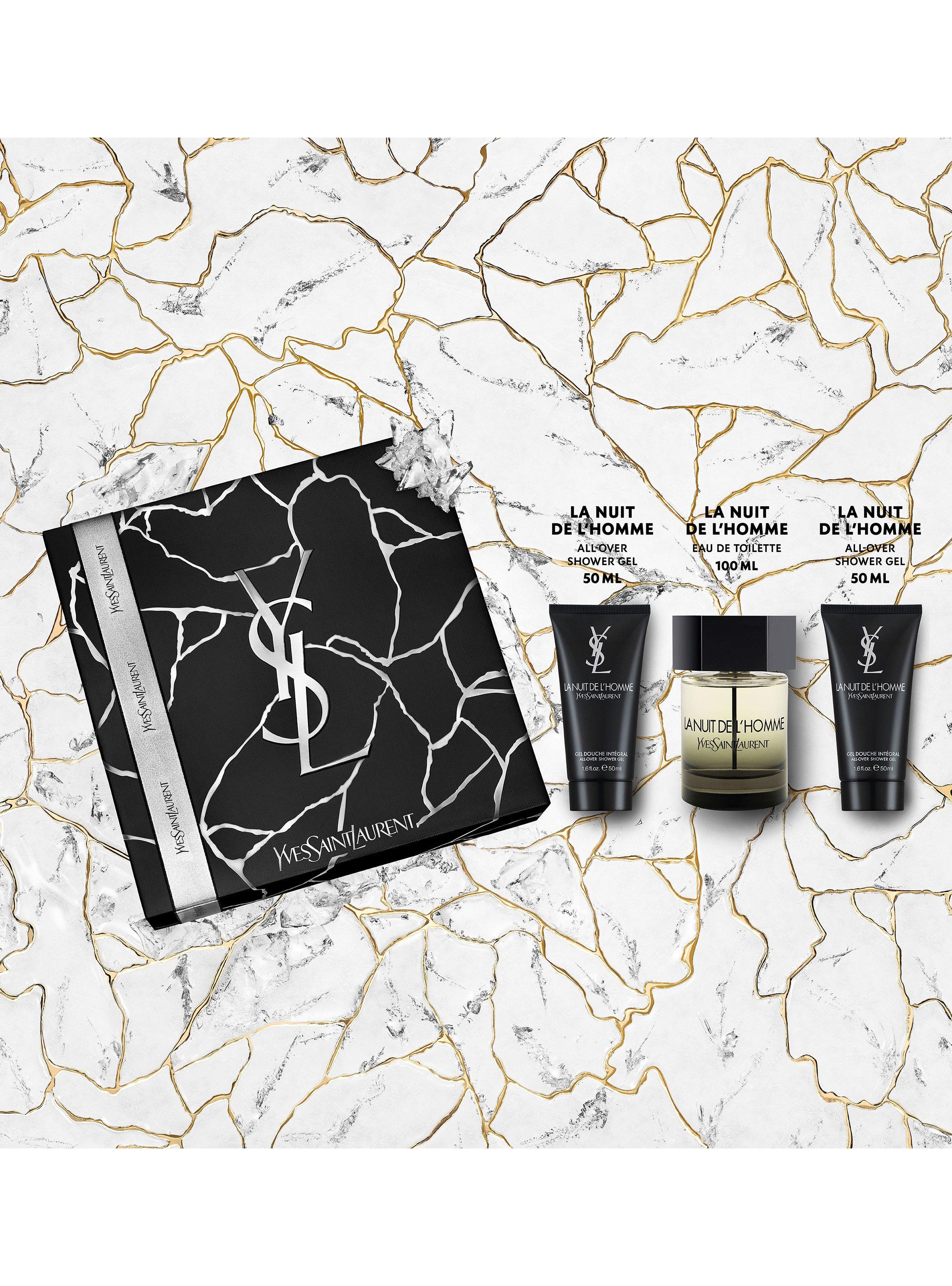 Set Perfume La Nuit de L'Homme EDT Hombre 100 ml + 2 Shower Gel 50 ml Yves Saint Laurent-4