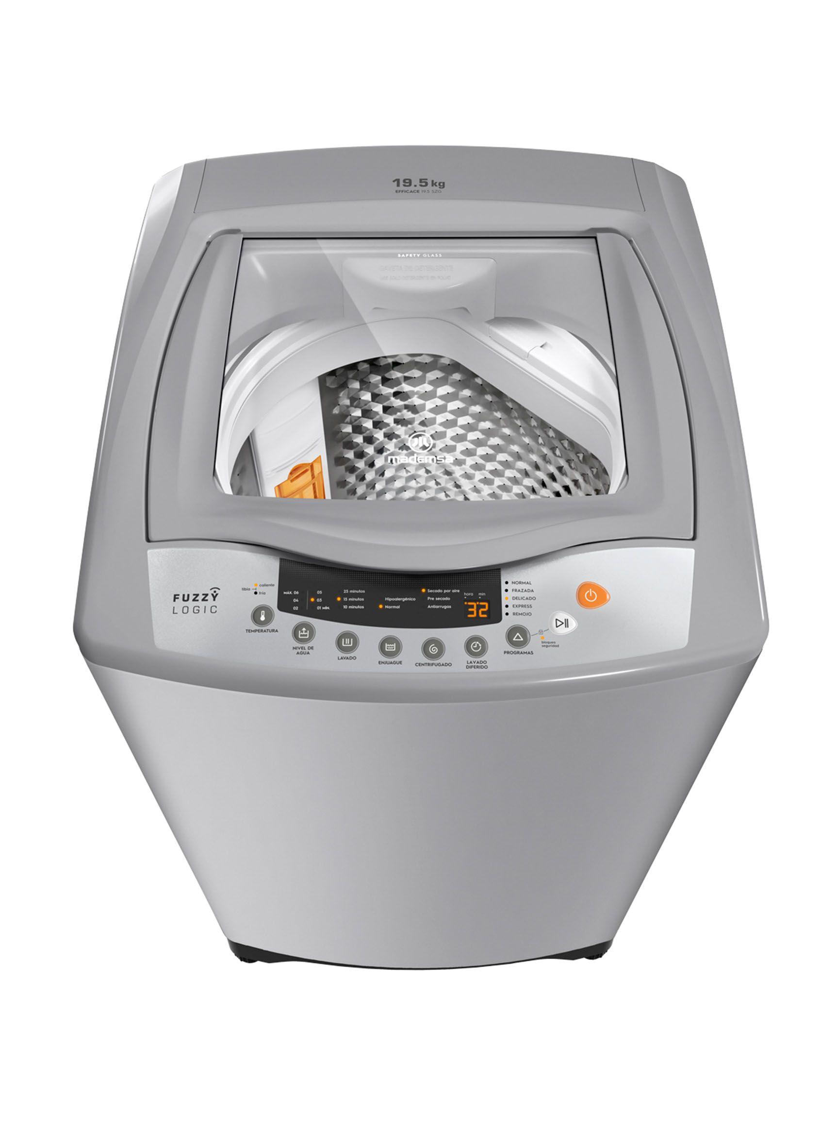Lavadora de Carga Superior 19.5 Kg Efficace SZG Gris-3