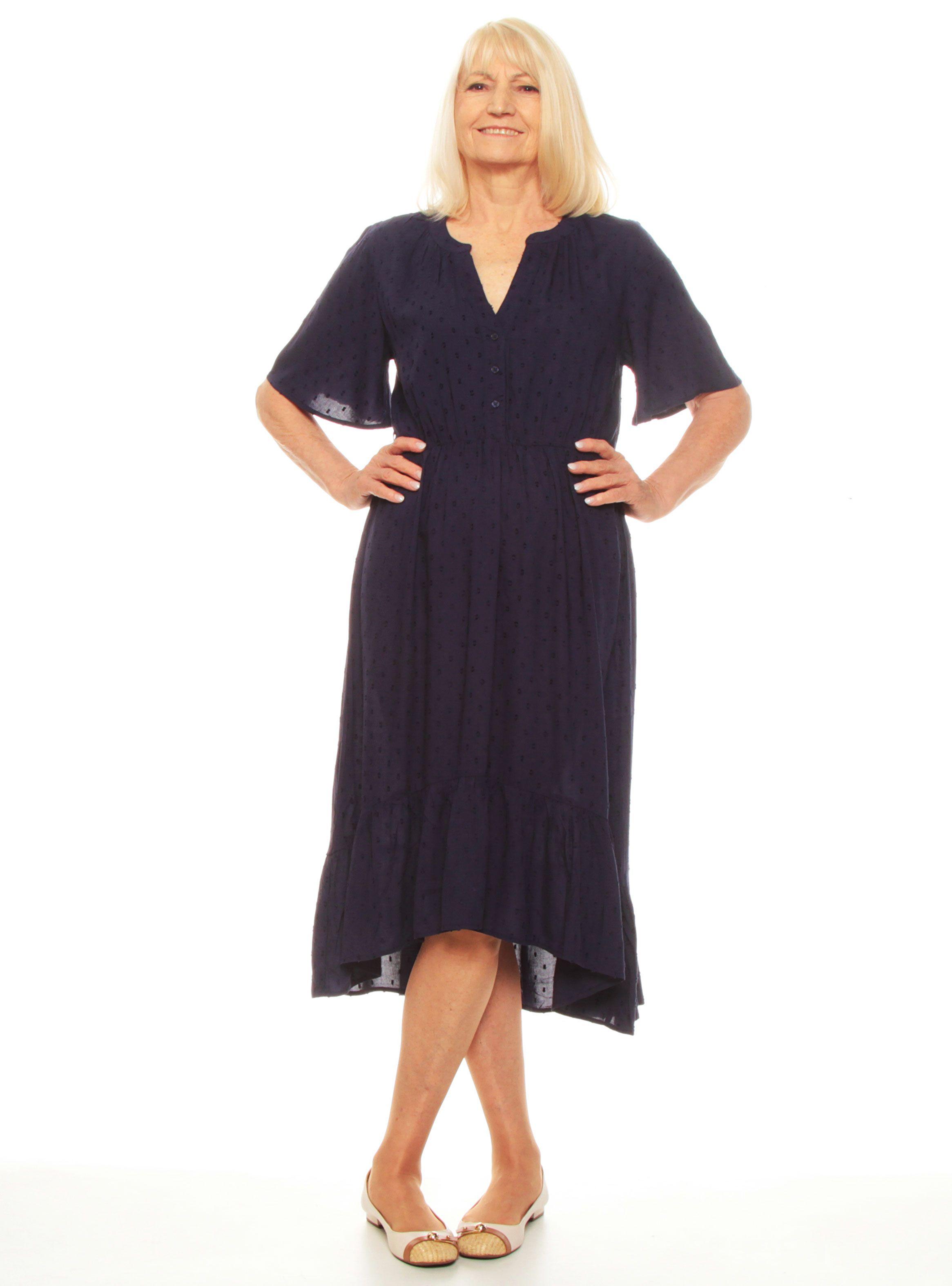 Vestido Largo Manga Corta-0