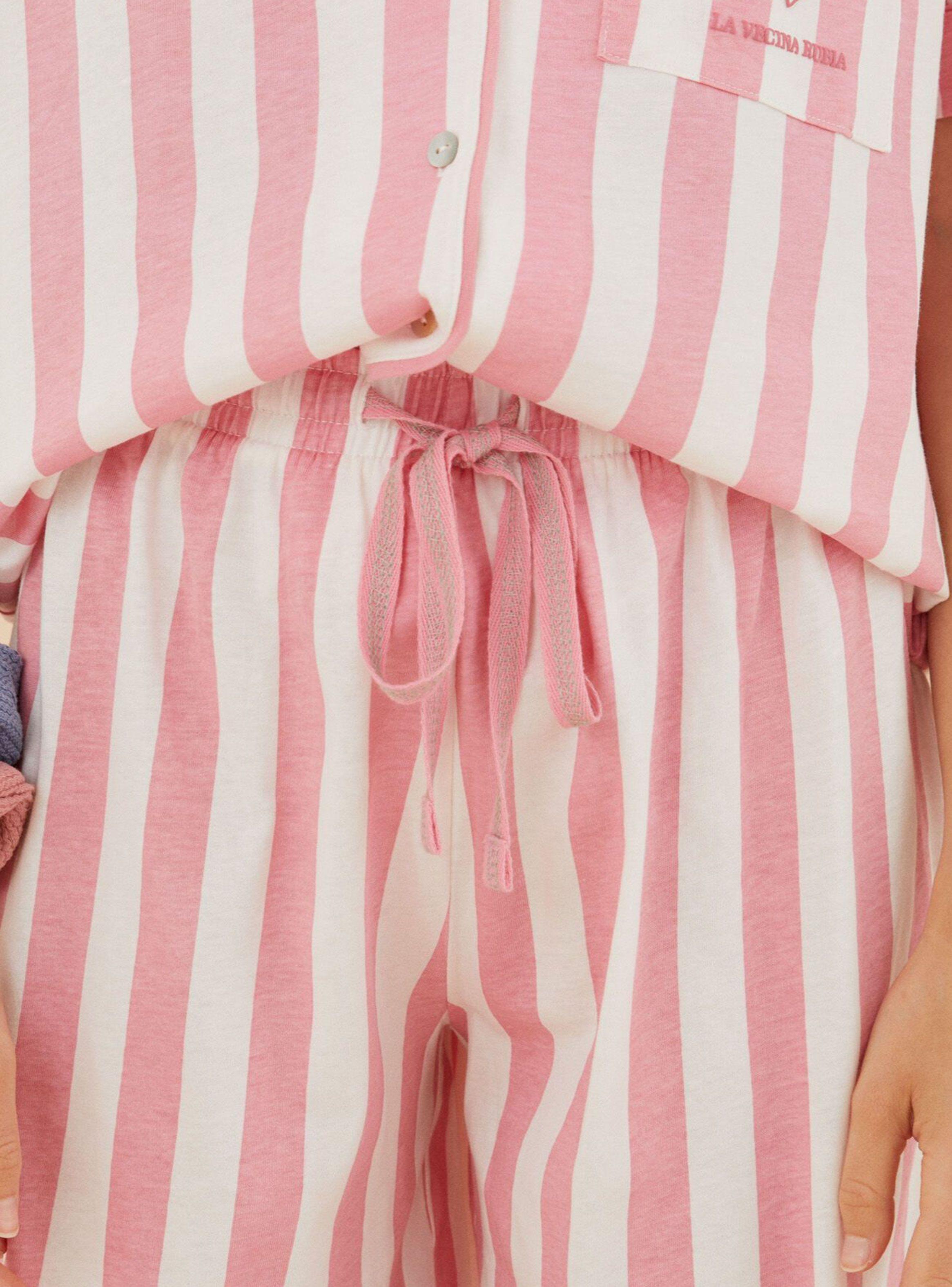 Pijama Corto Rayas Print-2