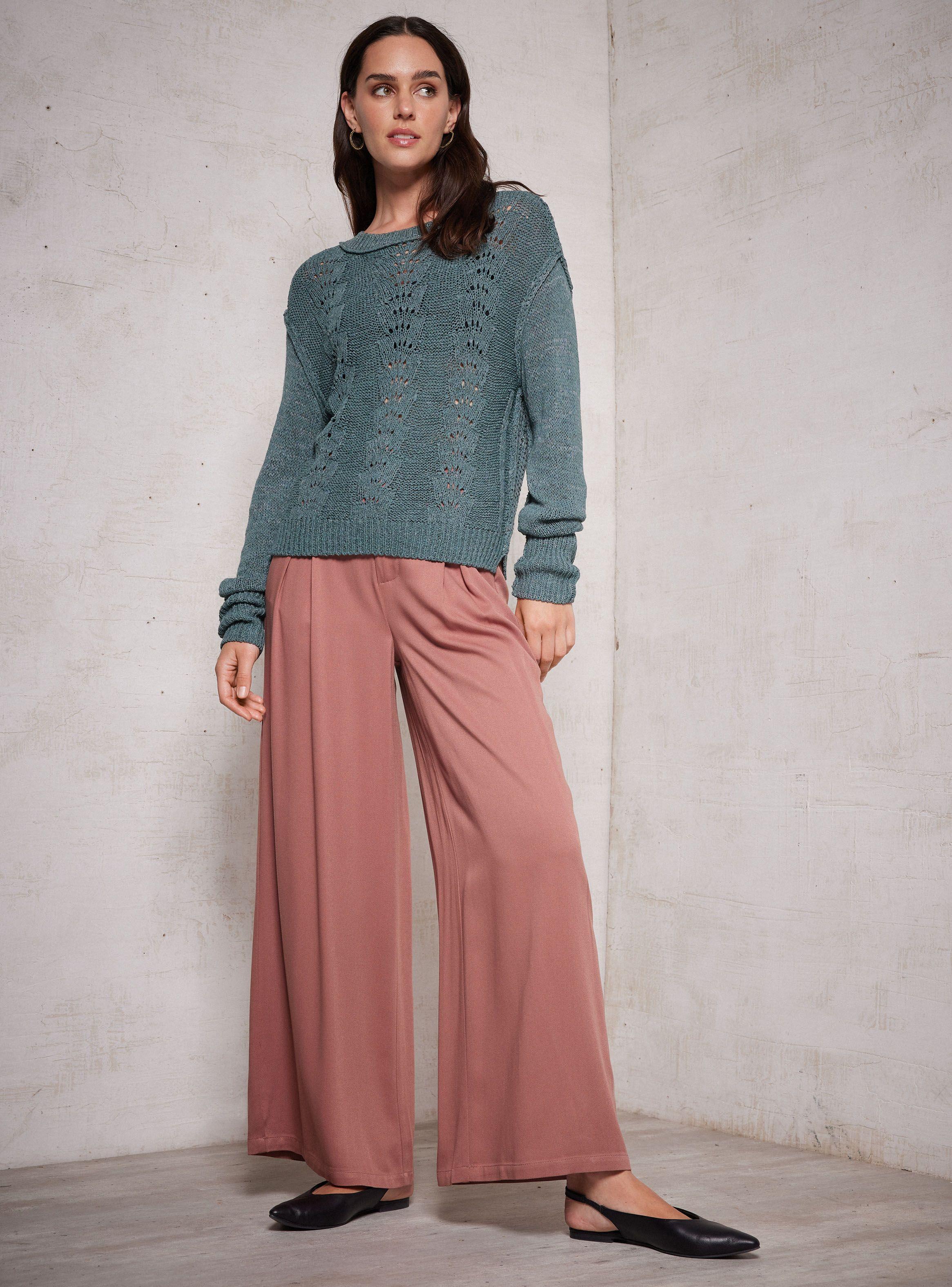 Sweater Calado Tejido Con Cinta-4