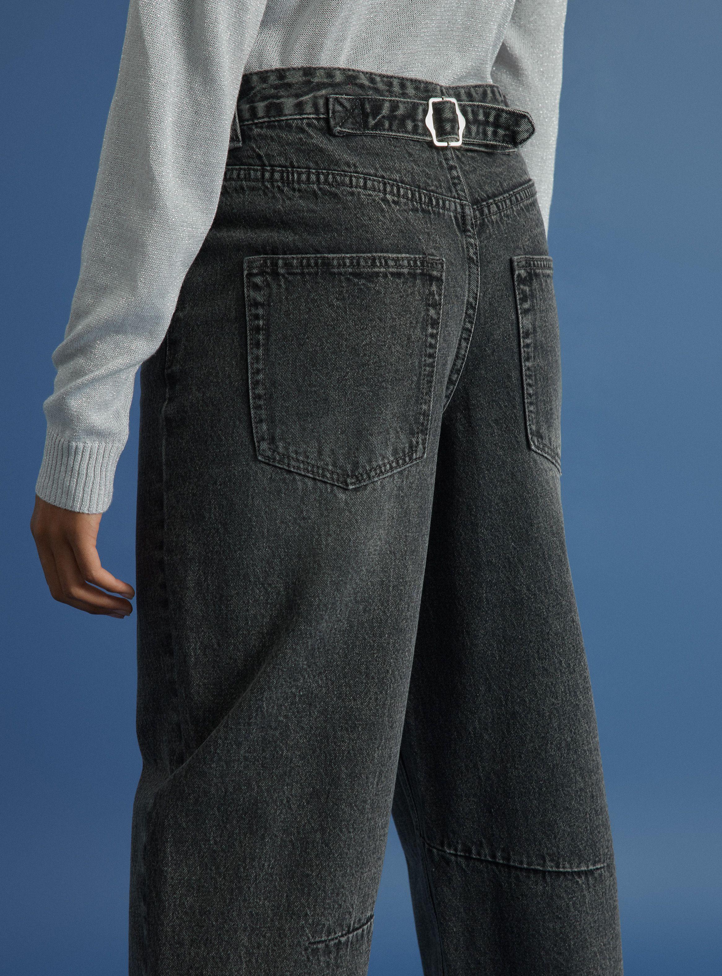 Jeans Calce Balloon Con Ajustadores En La Cintura-3