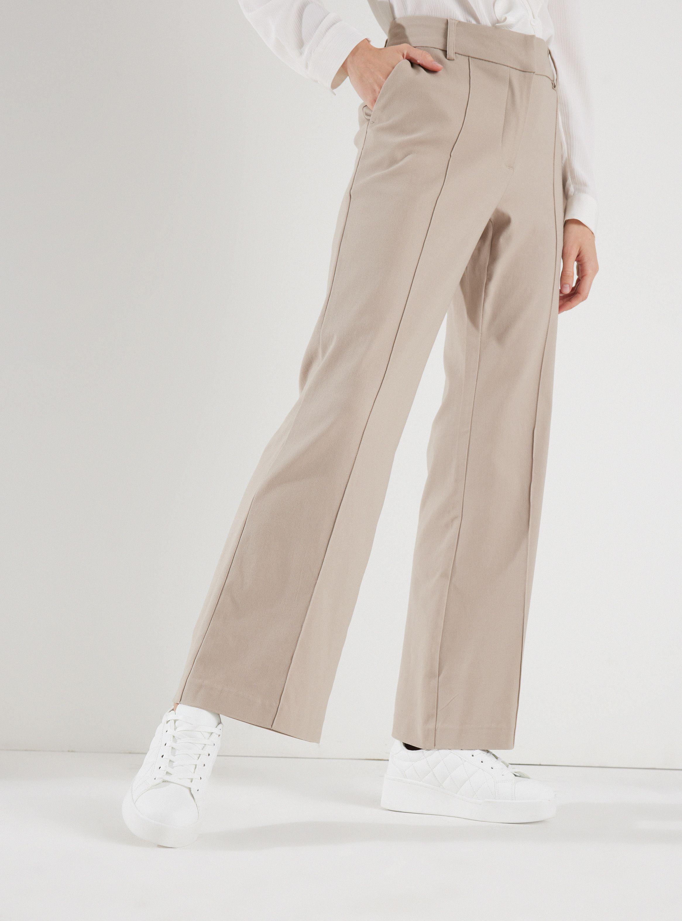 Pantalón con Detalle de Costura en Piernas-0