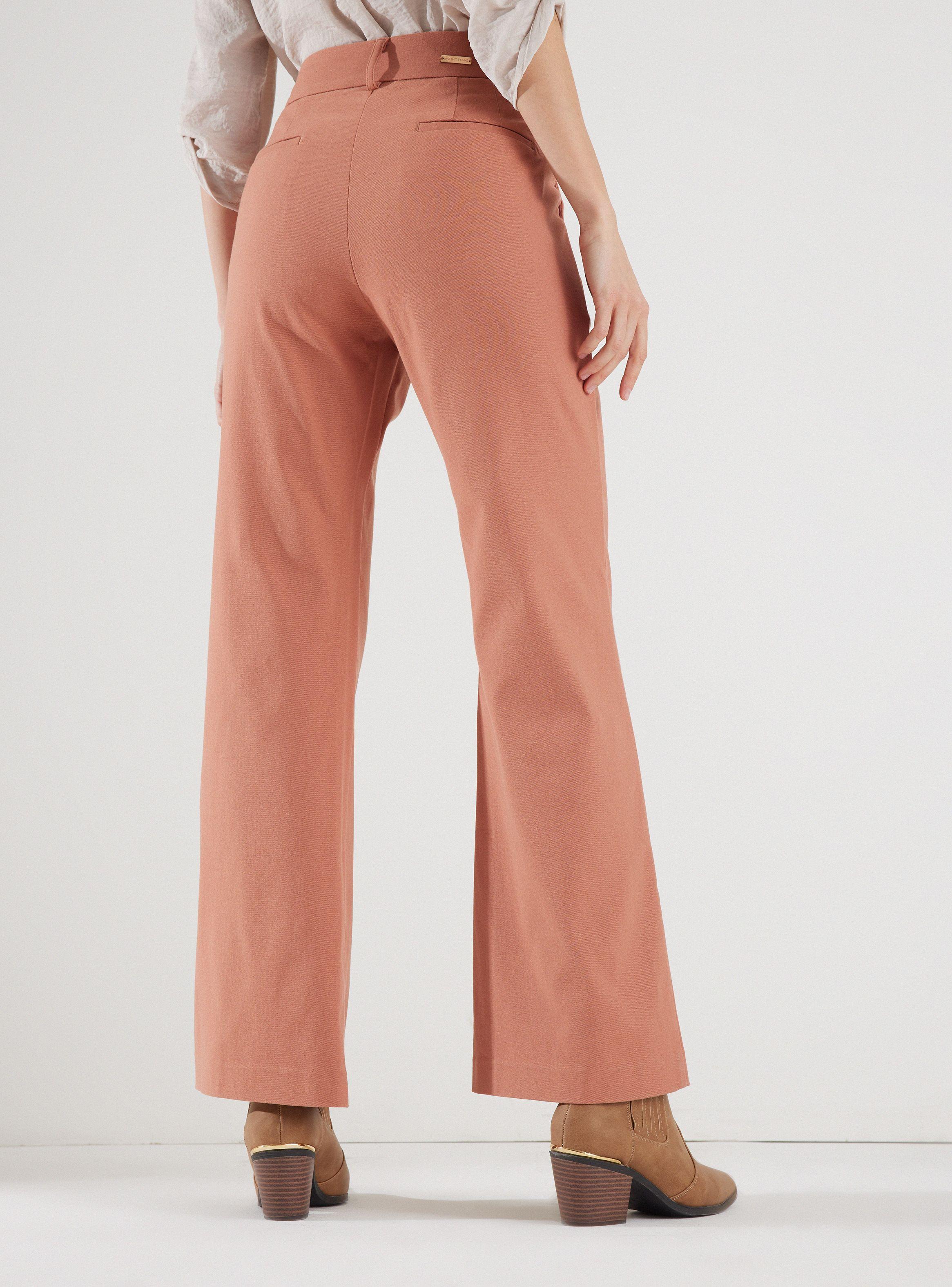 Pantalón con Detalle de Costura en Piernas-1