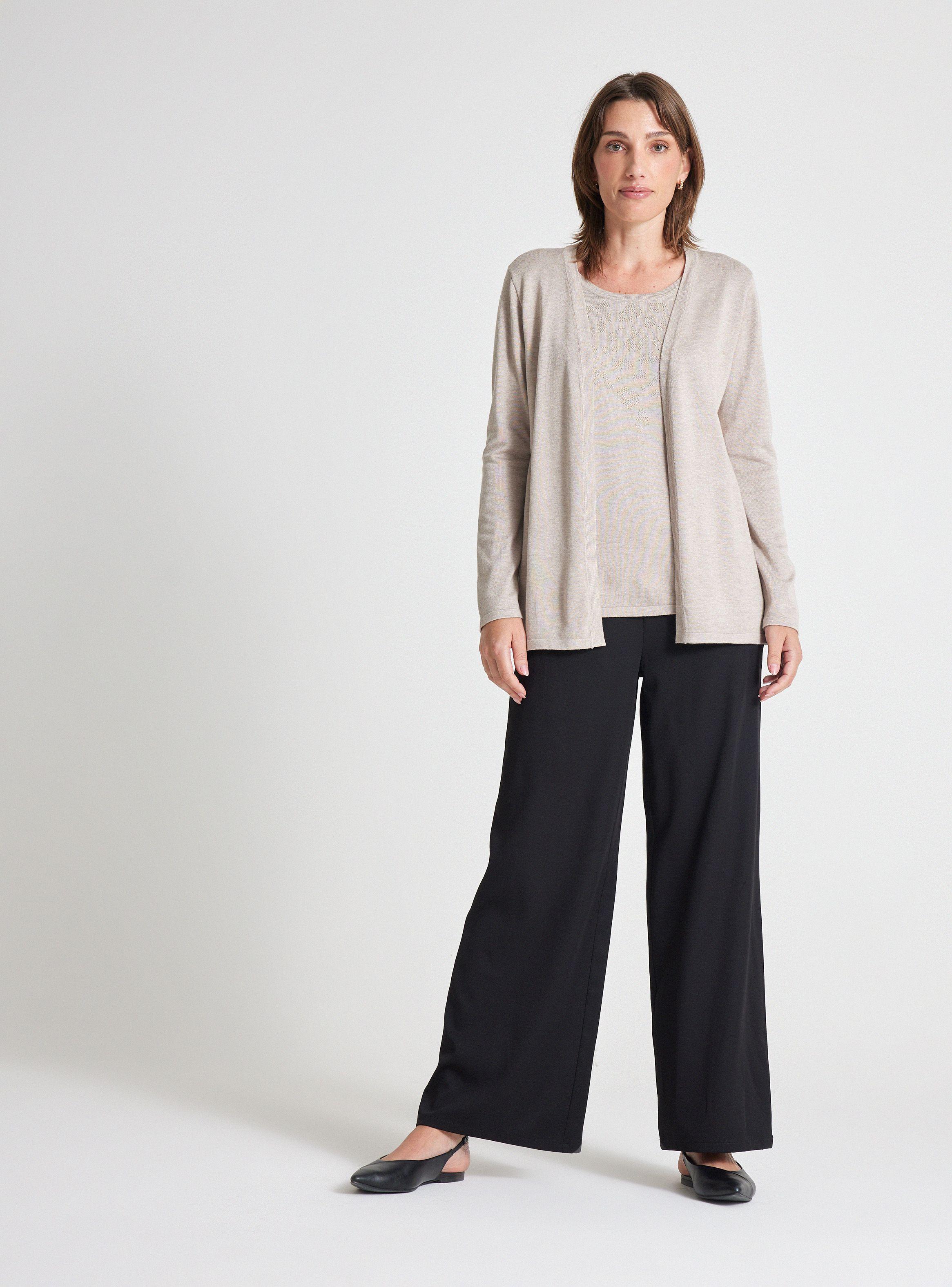 Sweater Capa Y Top Con Brillos-4