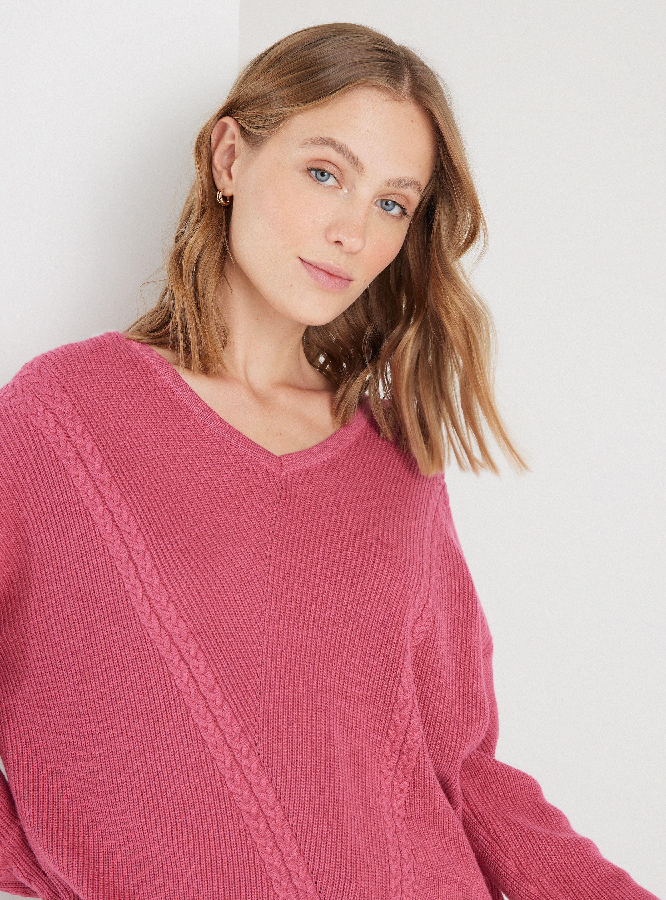 Sweater Diseño De Trenza Frontal-2